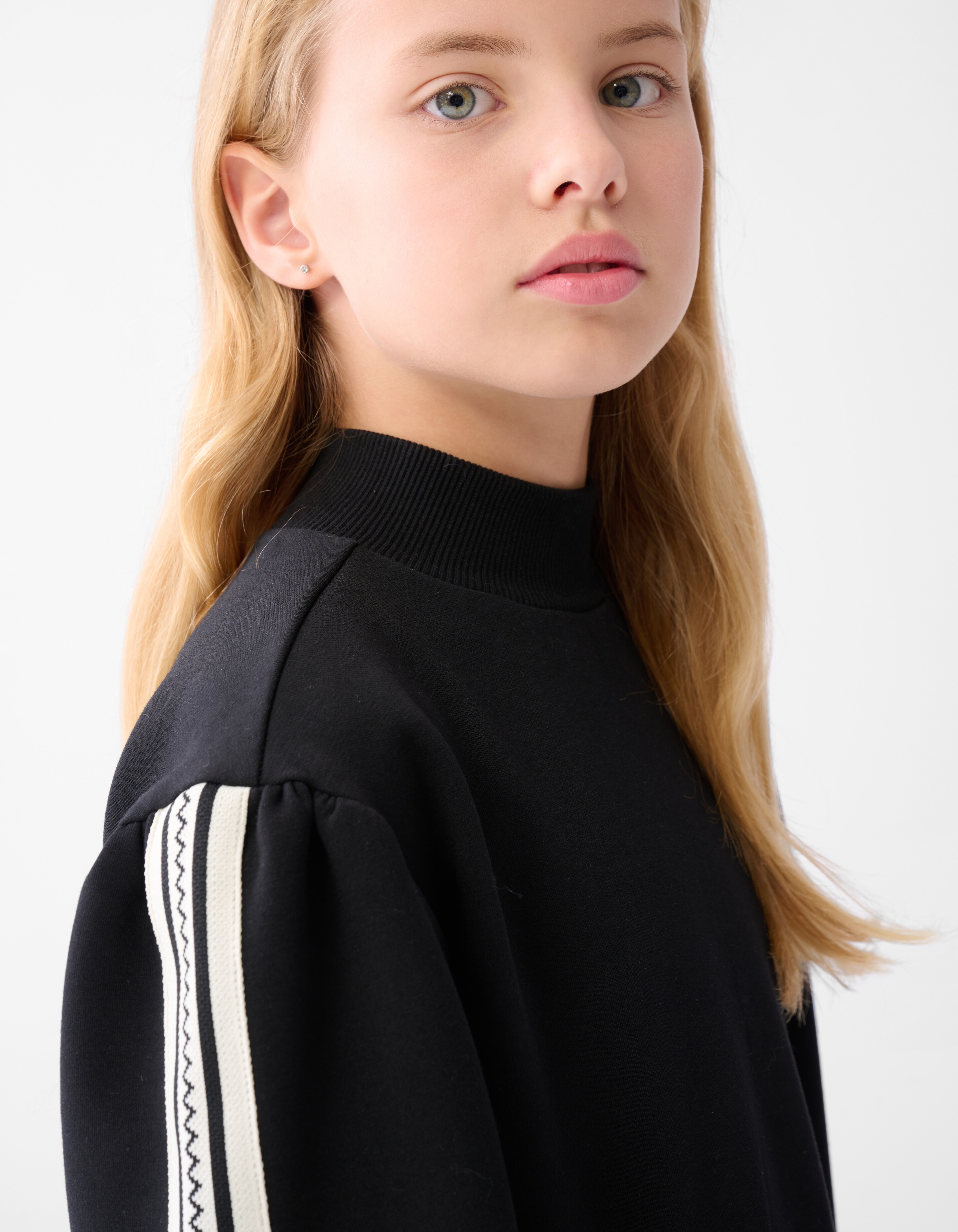 Sporty Tape Jurk Zwart SHOEBY GIRLS