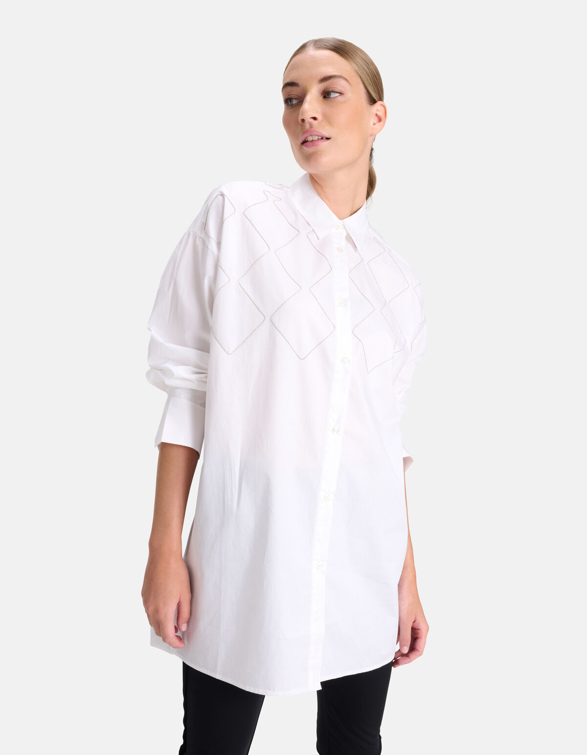 Chain Poplin Blouse Wit By Mieke SHOEBY WOMEN