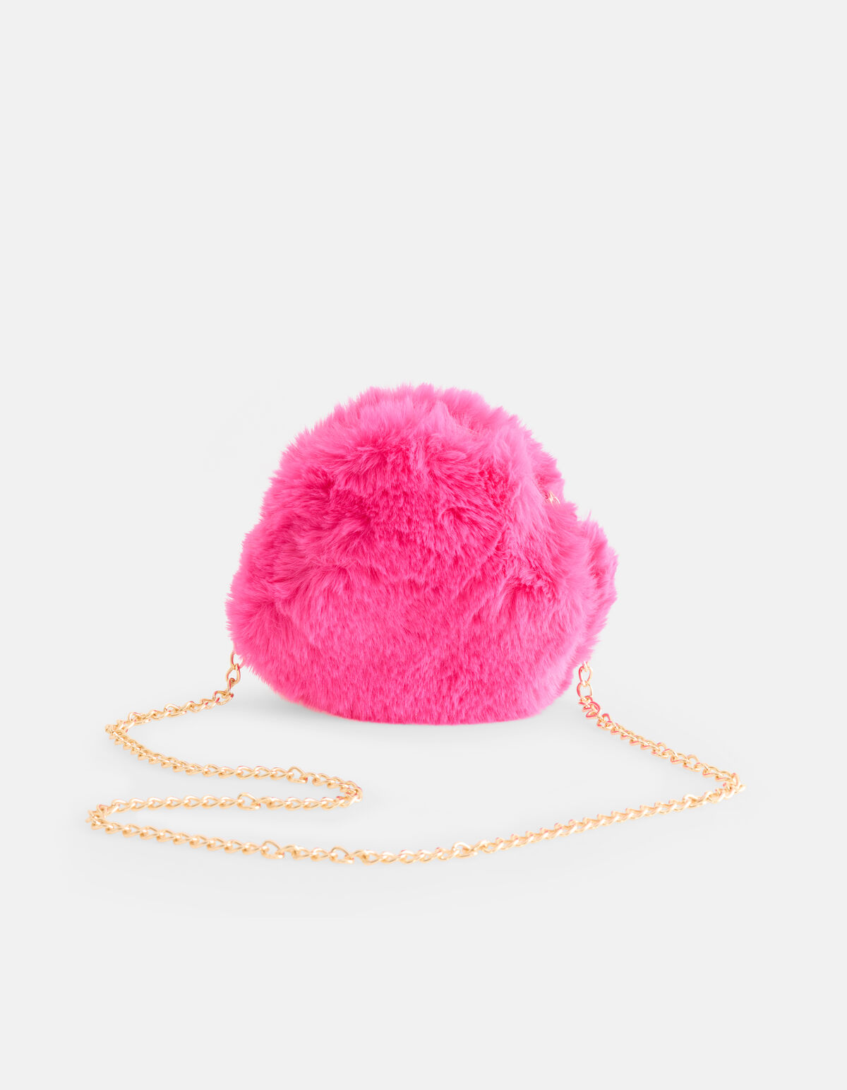 Ronde Faux Fur Tas Roze SHOEBY ACCESSOIRES