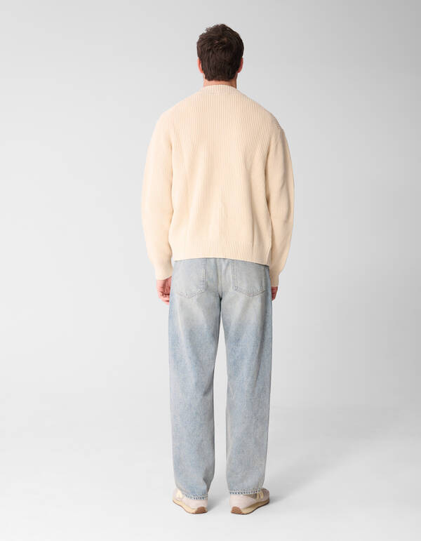 Gebreid Bomber Jack Zand SHOEBY MEN