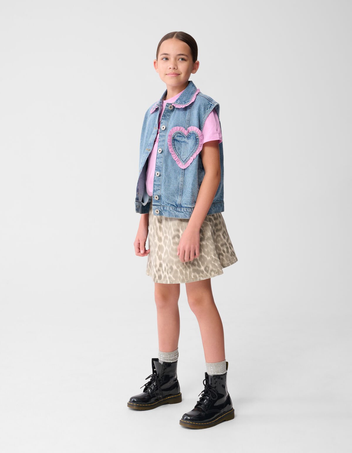 Denim Heart Gilet Blauw SHOEBY GIRLS