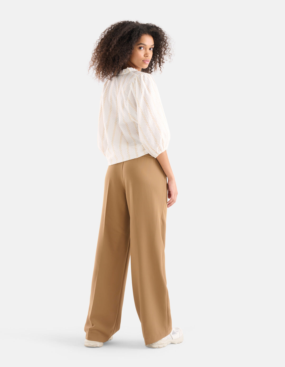 Lurex Detail Blouse Gebroken Wit SHOEBY WOMEN