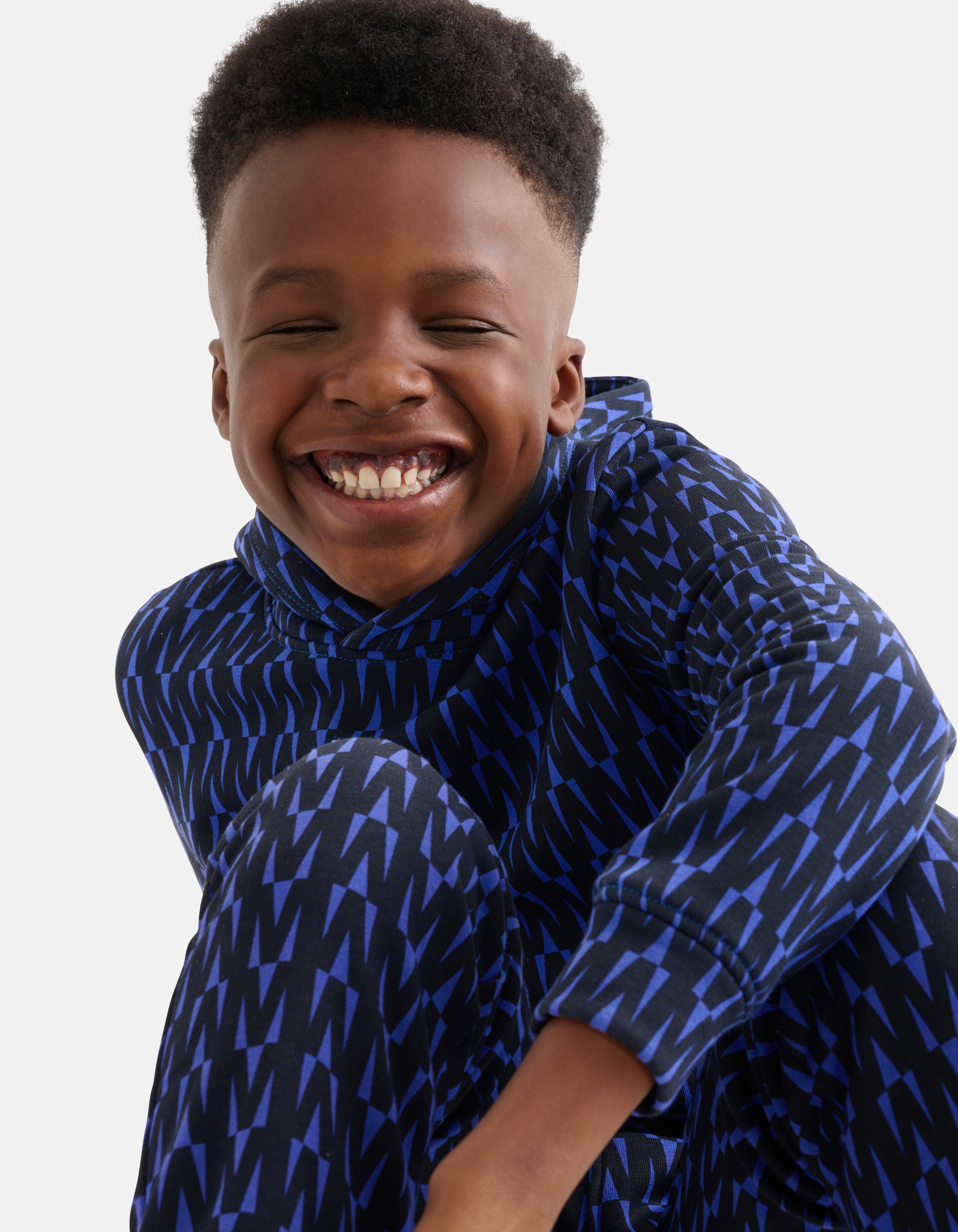 Print Hoodie Blauw SHOEBY BOYS