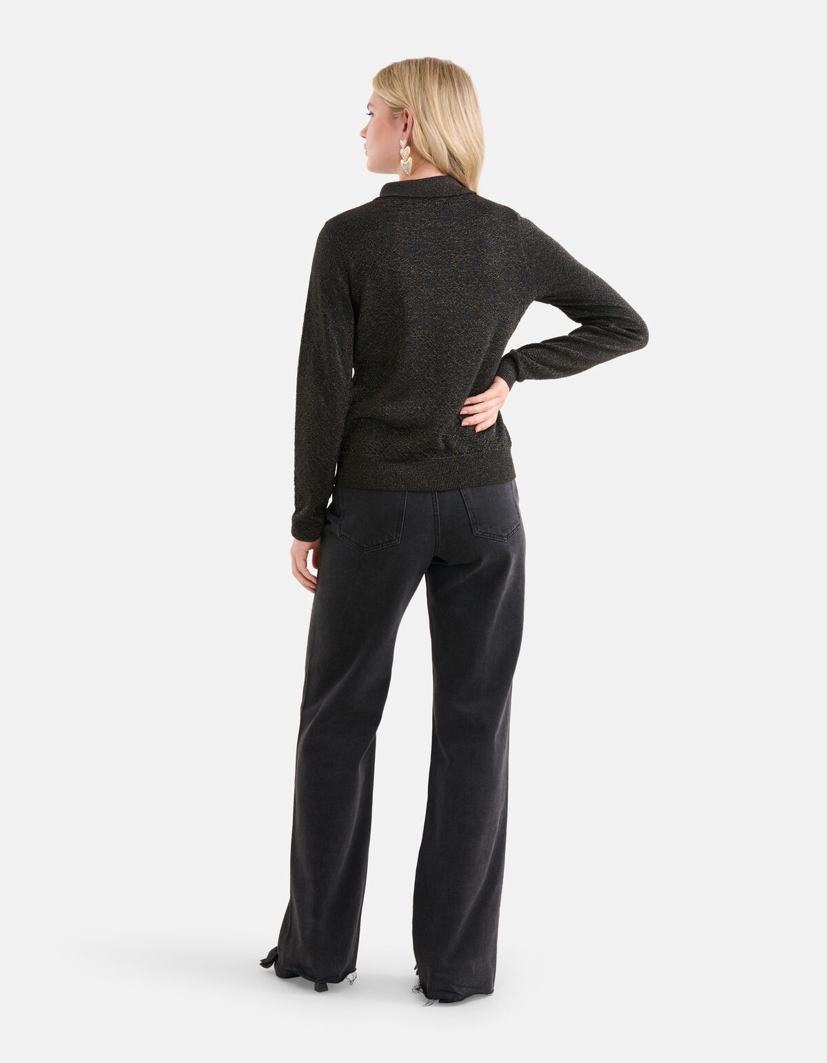 Glitter Trui Zwart SHOEBY WOMEN