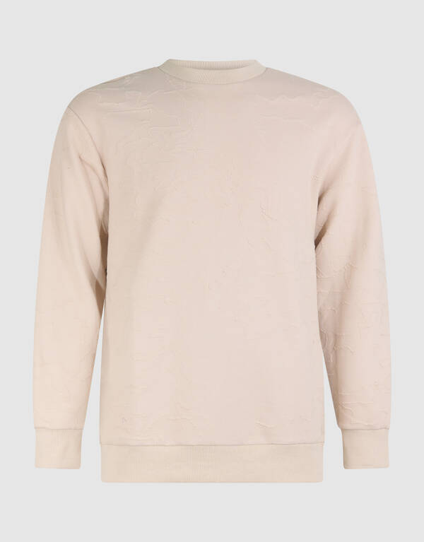 Structuur Sweater Gebroken Wit SHOEBY MEN