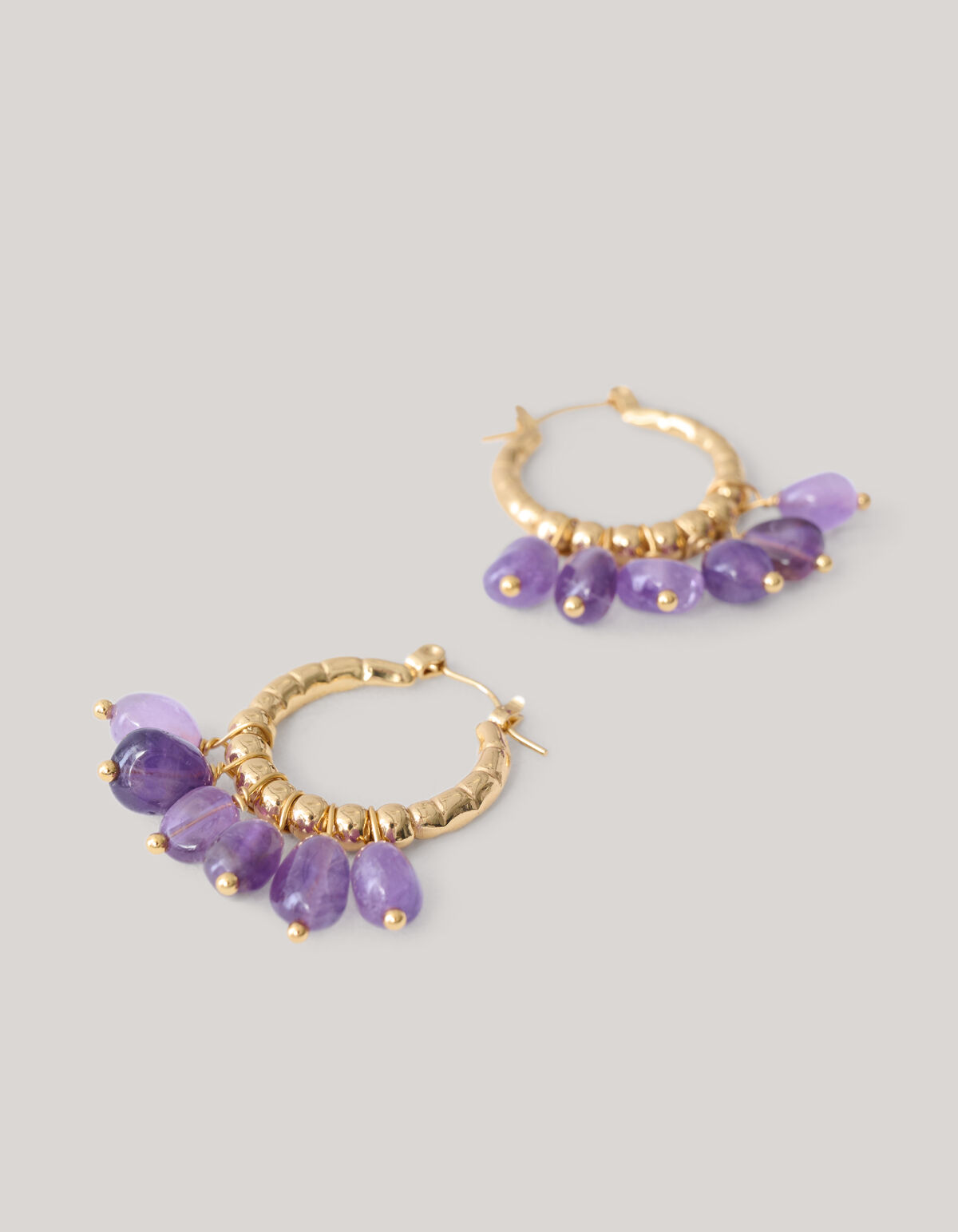 Hanging Beads Hoop Oorbellen Goud SHOEBY ACCESSOIRES