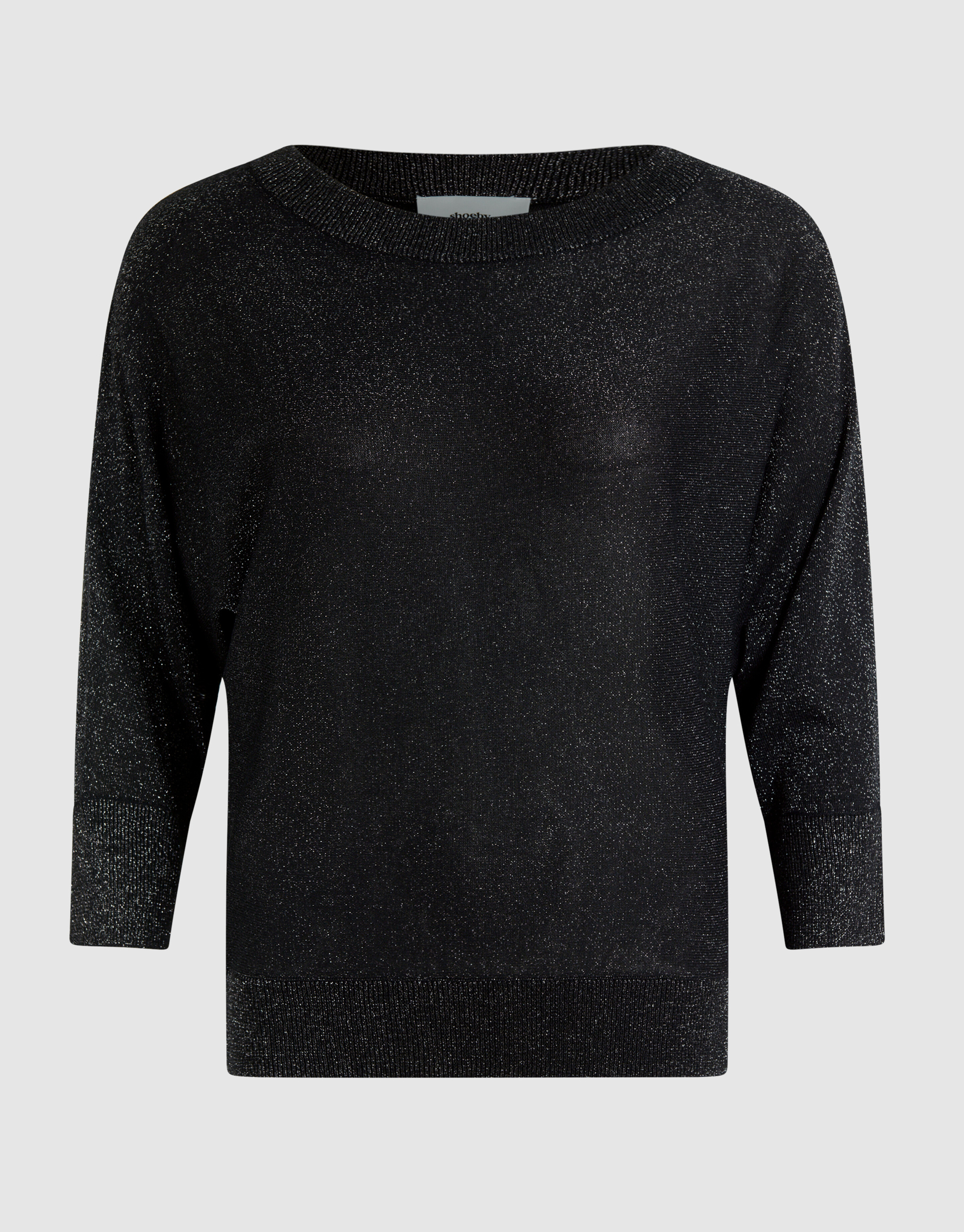 Glitter Vleermuismouwen Trui Zwart SHOEBY WOMEN