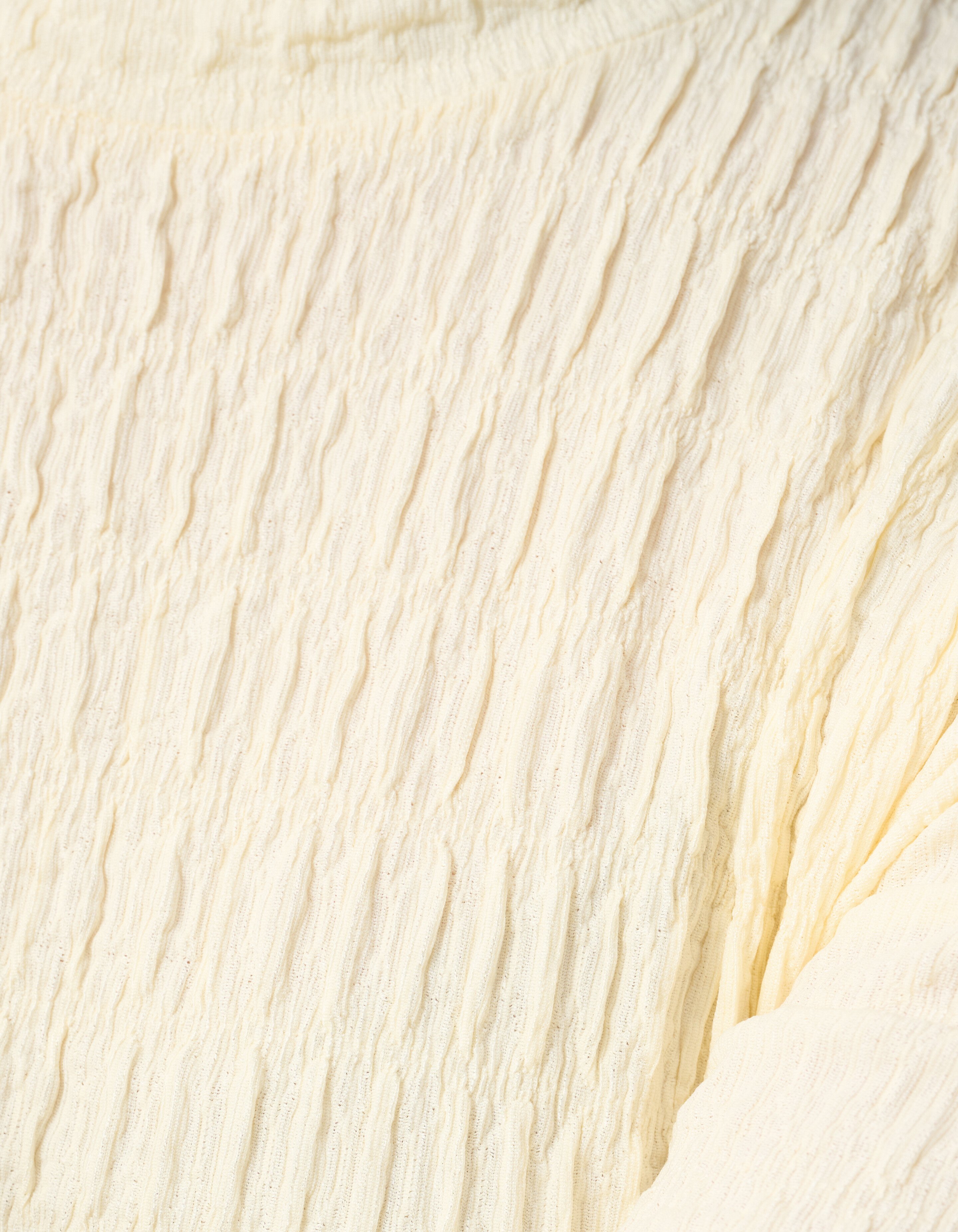 Structuur Longsleeve Top Gebroken Wit SHOEBY WOMEN