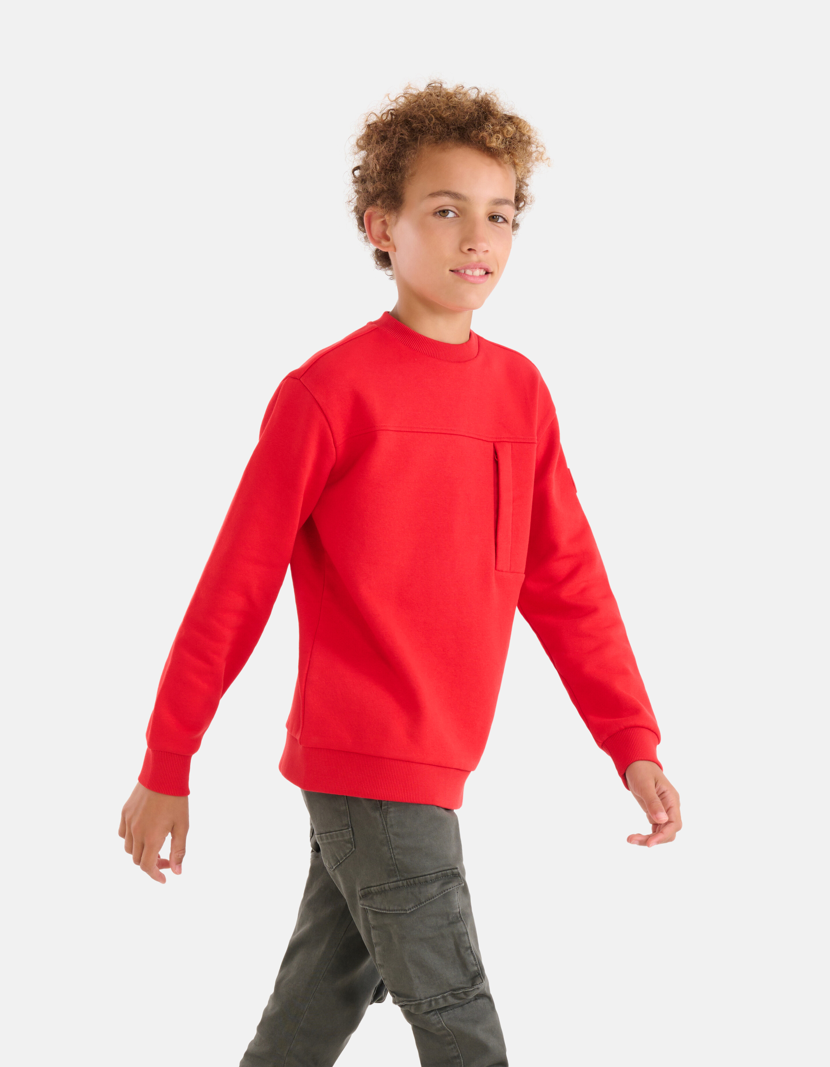 Pocket Sweater Rood SHOEBY BOYS