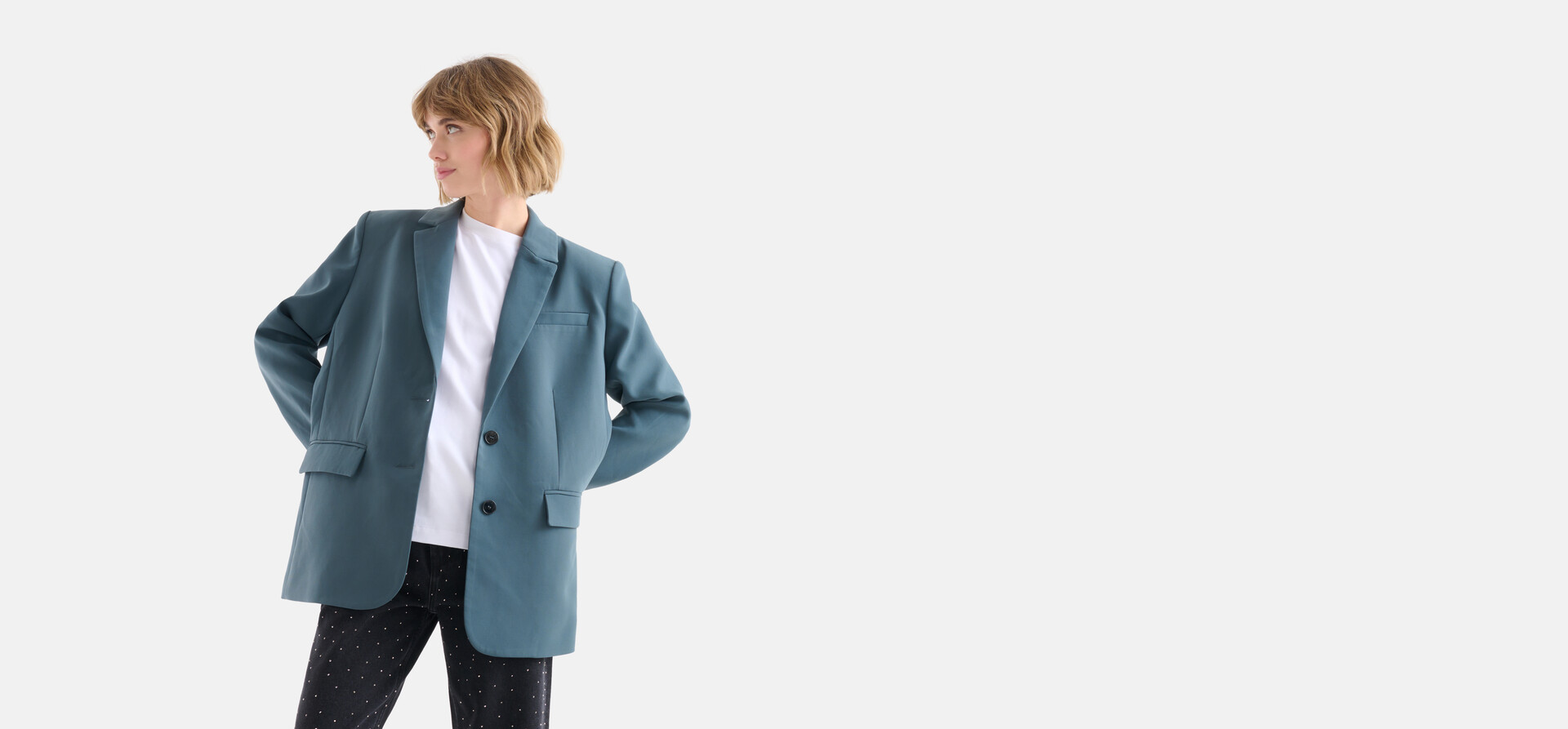 Blazer Petrol SHOEBY WOMEN