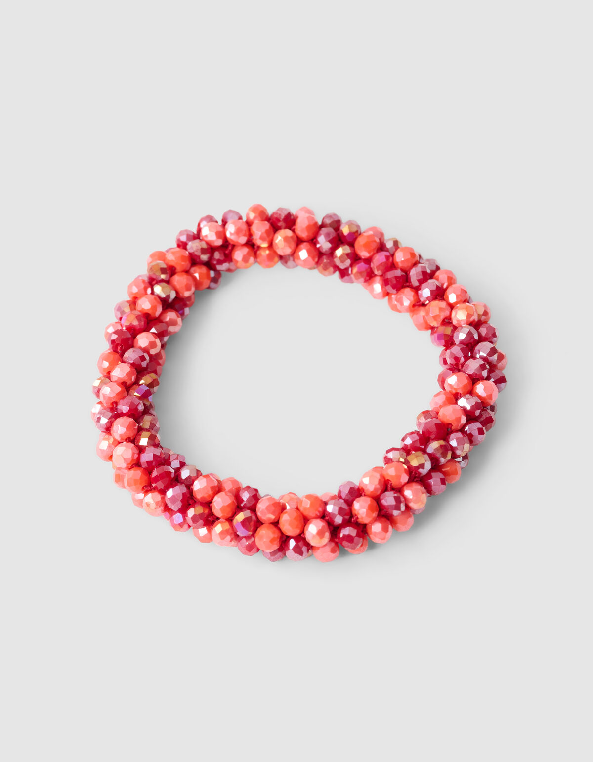 Beaded Haarelastiek Rood SHOEBY ACCESSOIRES