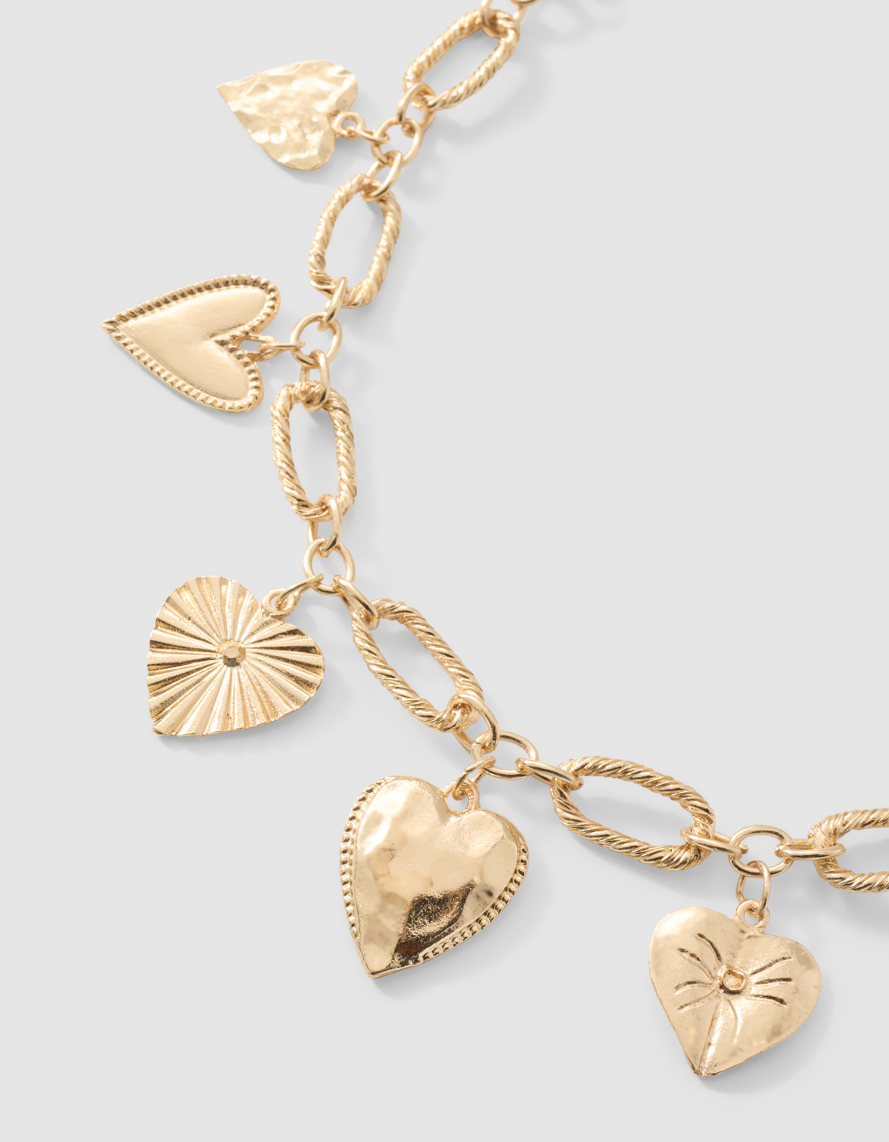 Multi Heart Ketting Goud SHOEBY ACCESSOIRES