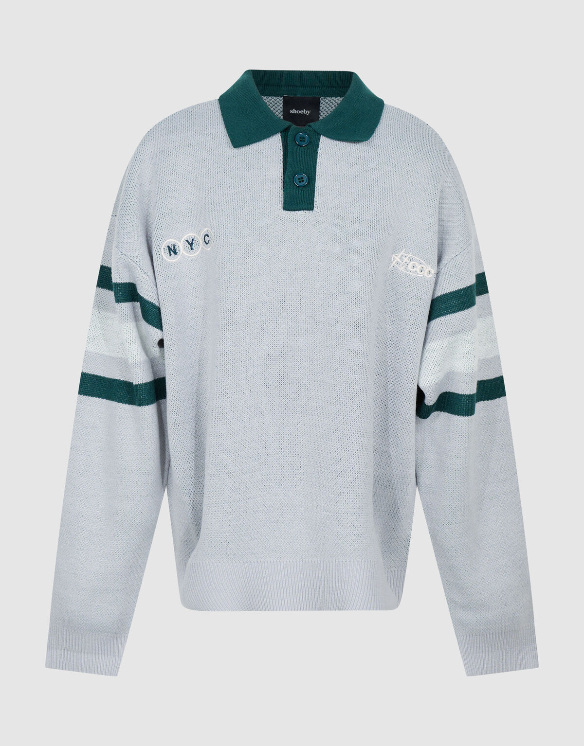 Gestreepte Polo Lichtgrijs SHOEBY BOYS