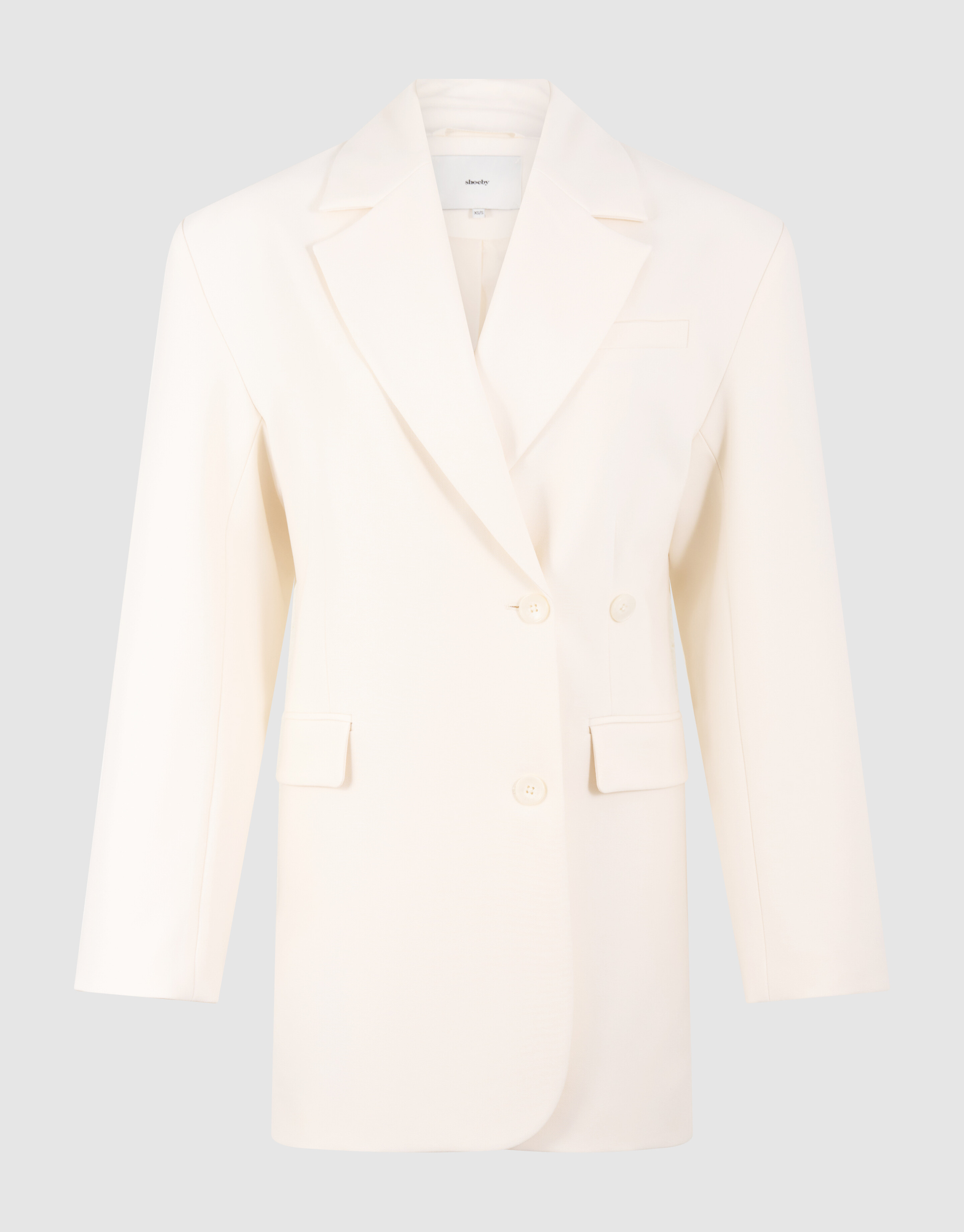 Blazer Mini Jurk Gebroken Wit SHOEBY WOMEN