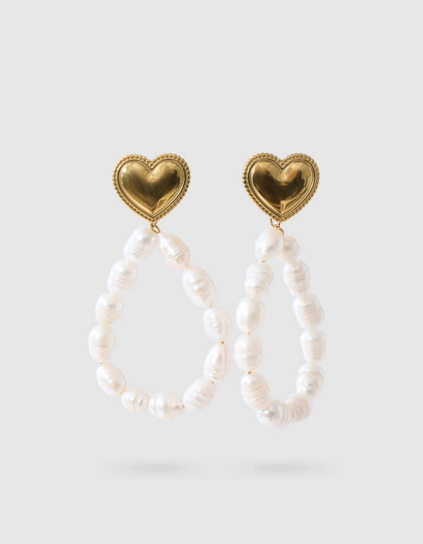 Parel Oorbellen Goud SHOEBY ACCESSOIRES