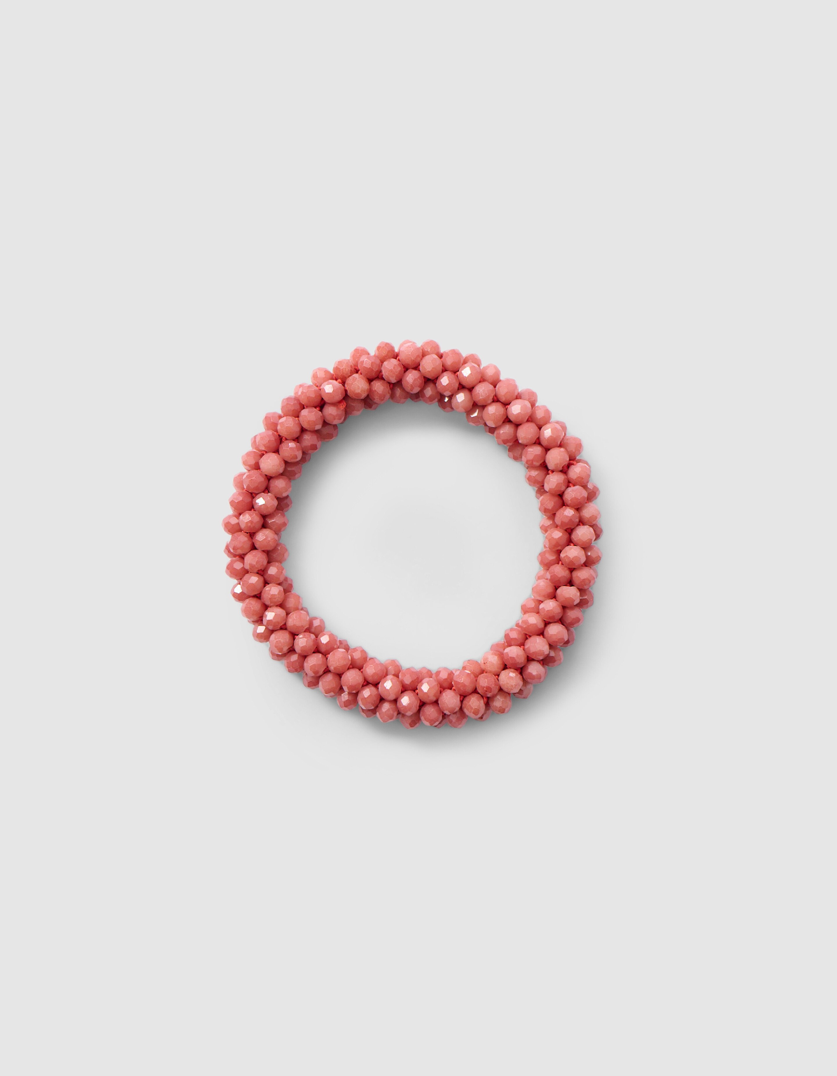 Beaded Haarelastiek Rood SHOEBY ACCESSOIRES