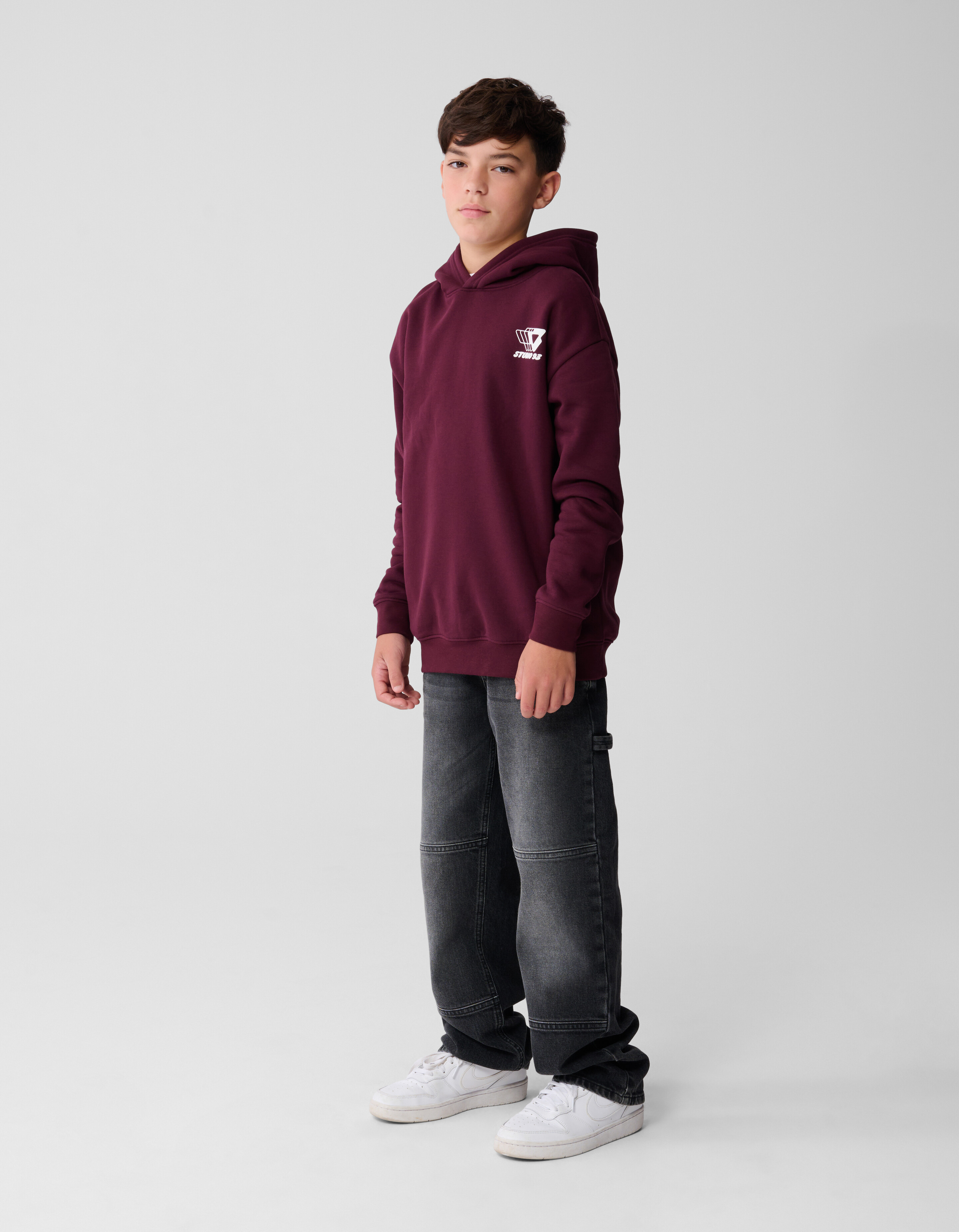 Chill Hoodie Donkerrood SHOEBY BOYS
