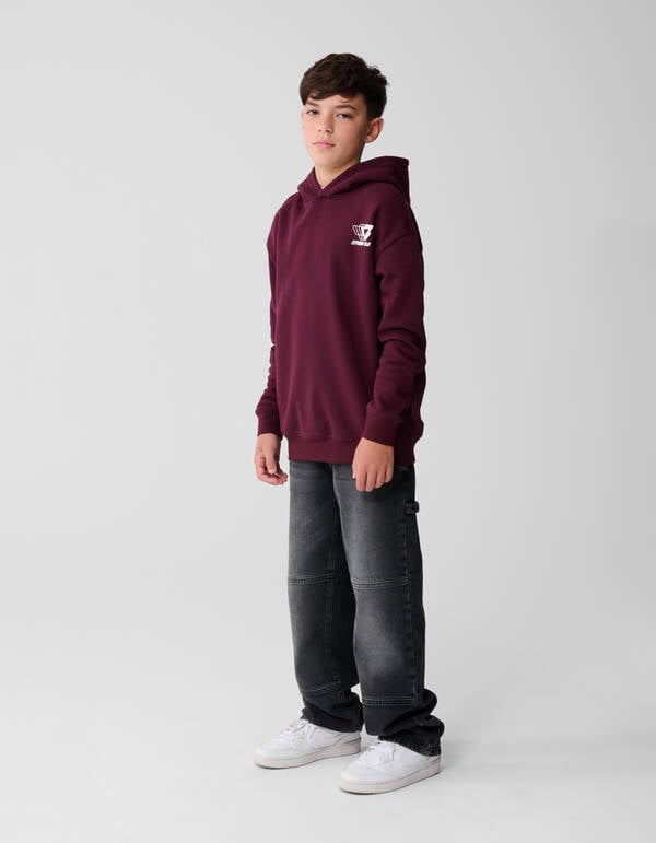Chill Hoodie Donkerrood SHOEBY BOYS