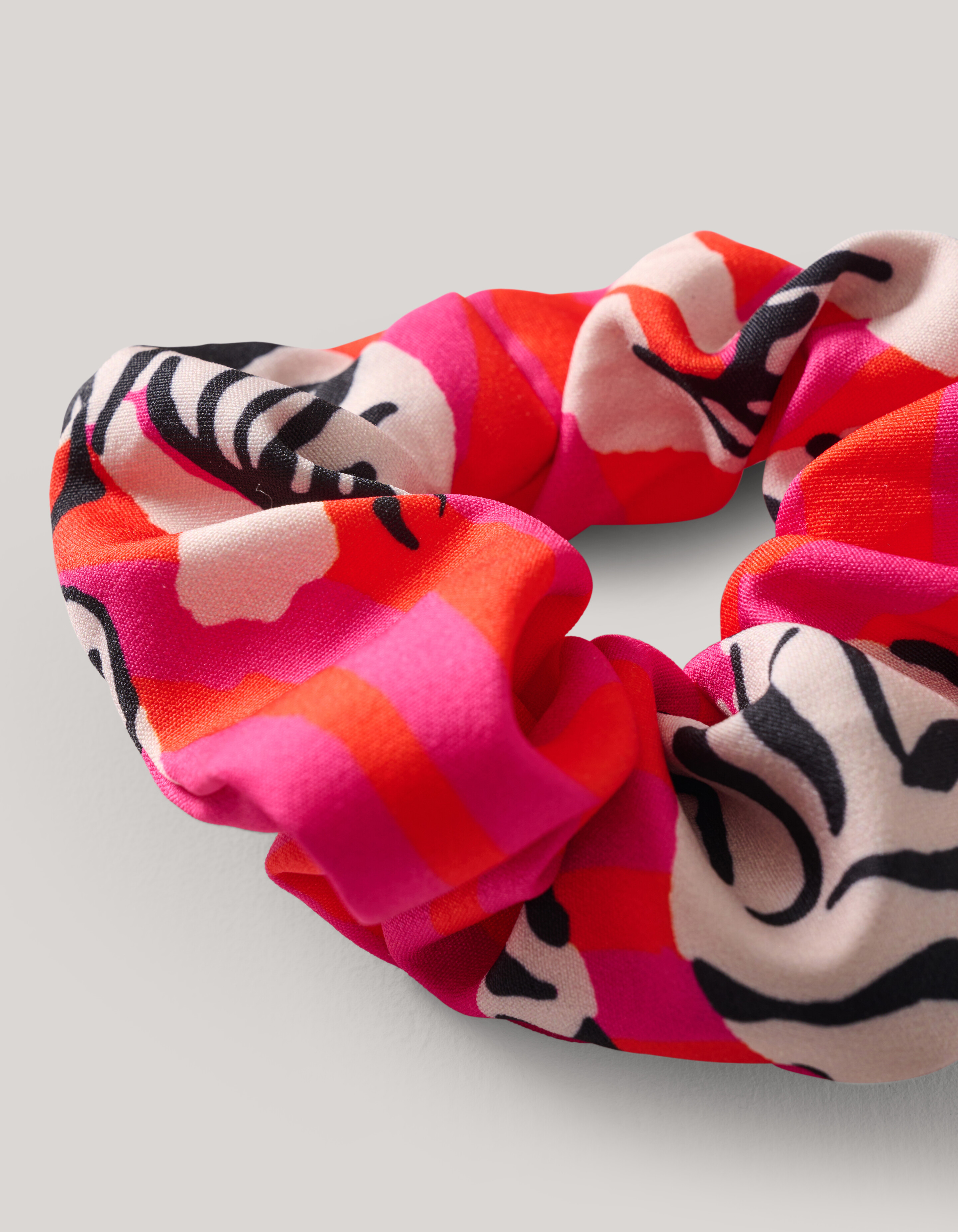 Printed Scrunchie Rood SHOEBY ACCESSOIRES