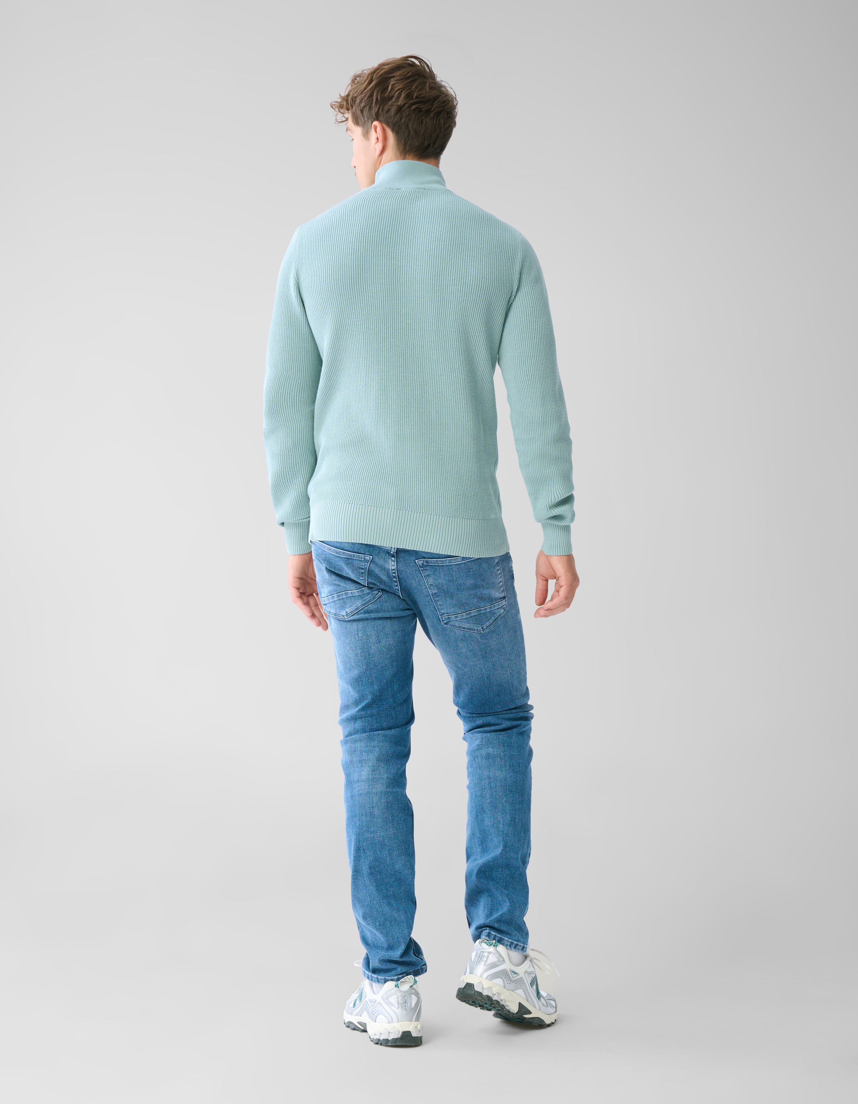 Zipper Trui Lichtgroen SHOEBY MEN