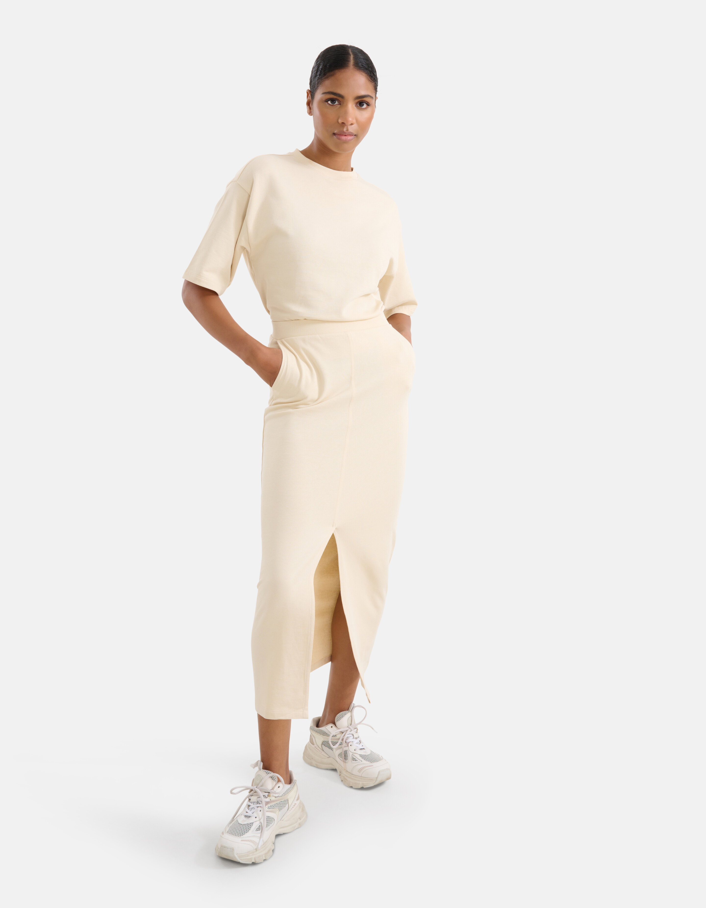 Sweat Rok Gebroken Wit SHOEBY WOMEN