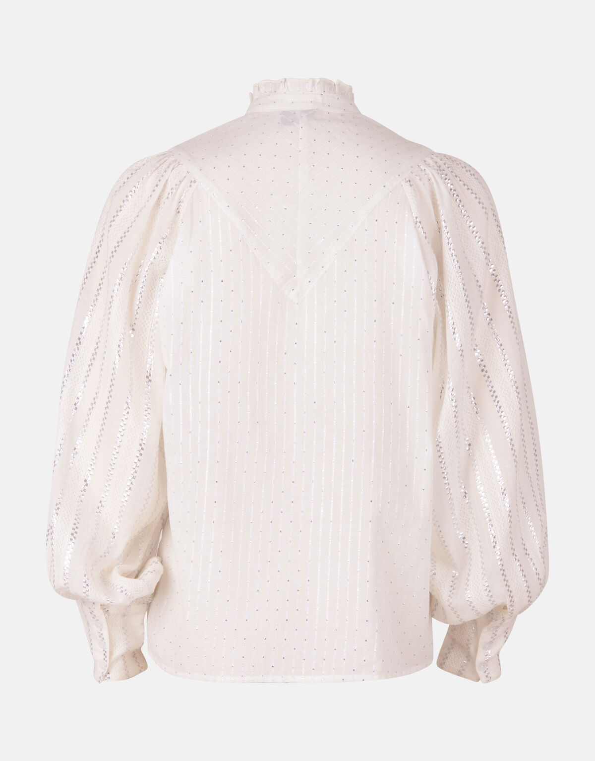 Lurex Voile Blouse Wit SHOEBY WOMEN