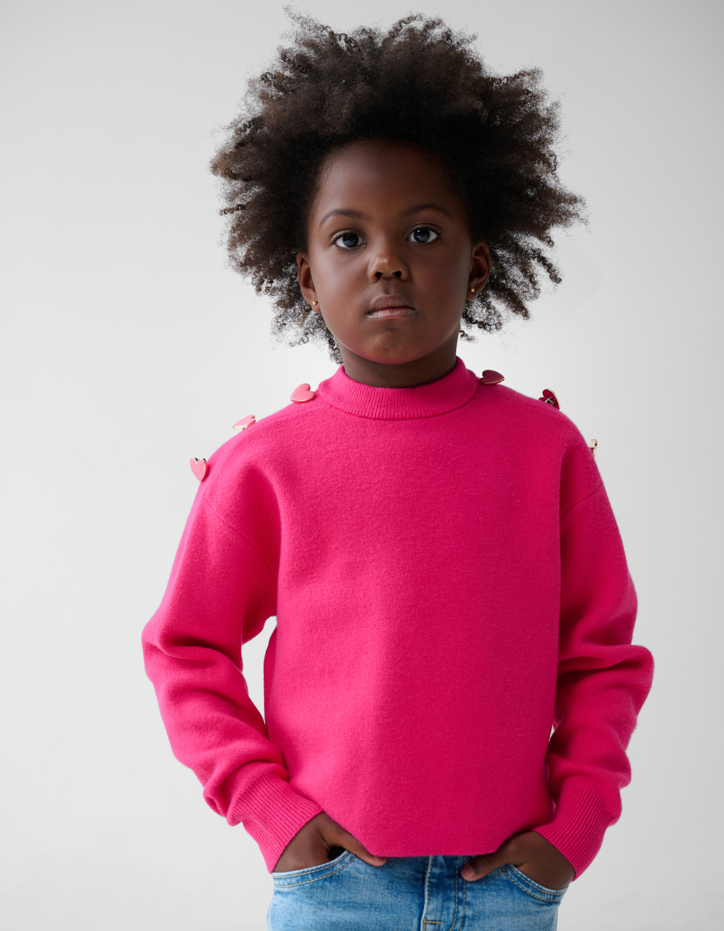 Fancy Button Trui Roze SHOEBY GIRLS