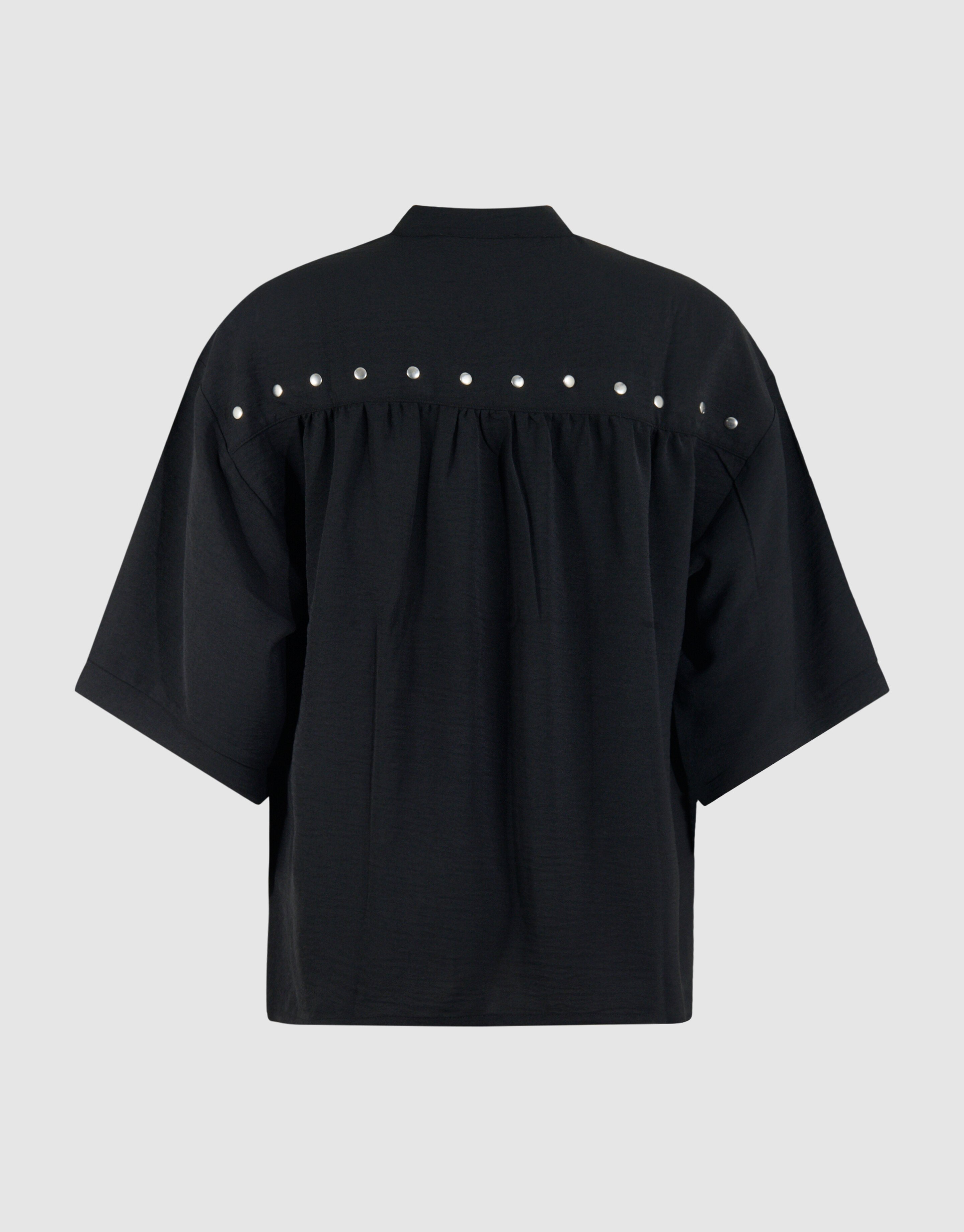 Twist Studs Blouse Zwart SHOEBY WOMEN