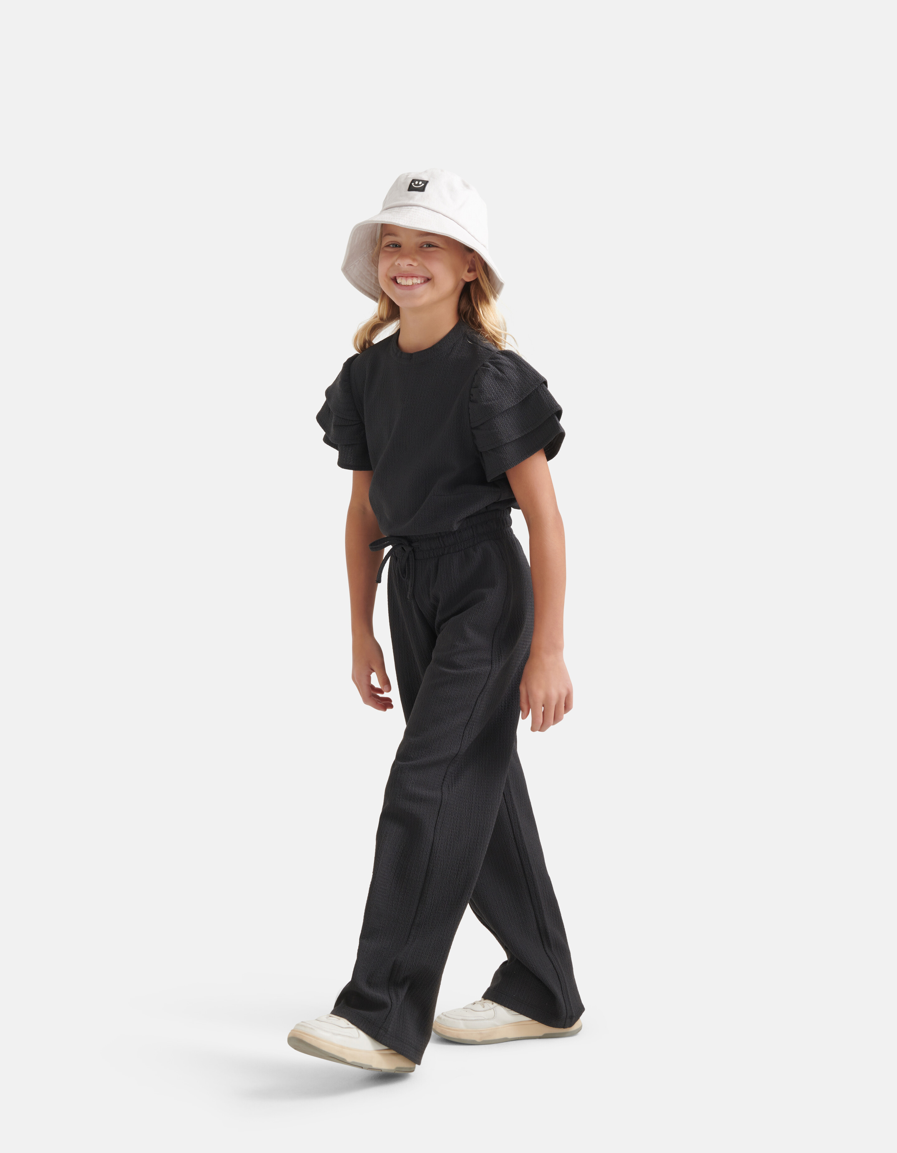 Crinkle Top Donkergrijs SHOEBY GIRLS