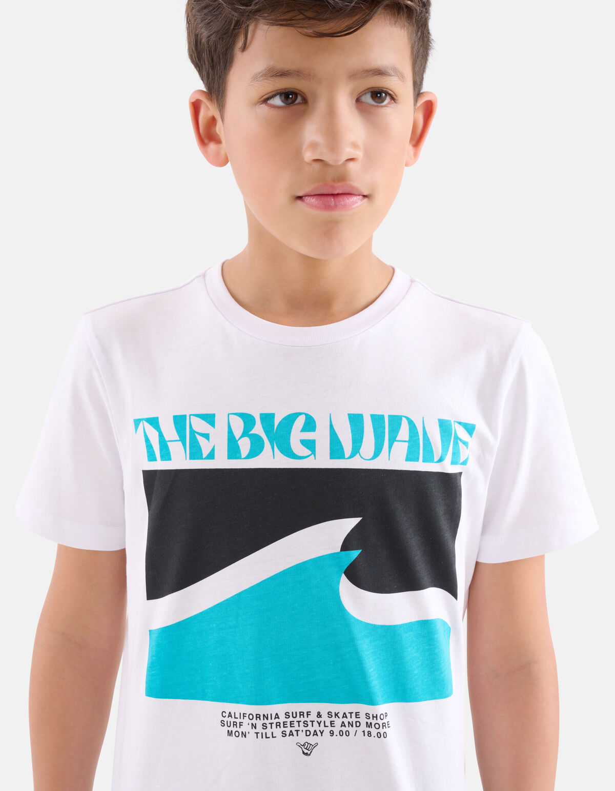 Print T-shirt Wit SHOEBY BOYS