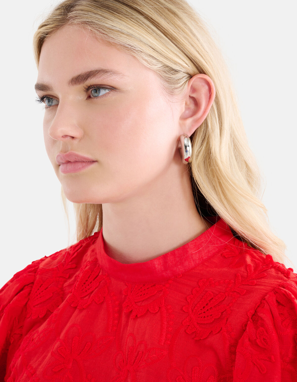 Embroidery Top Rood SHOEBY WOMEN