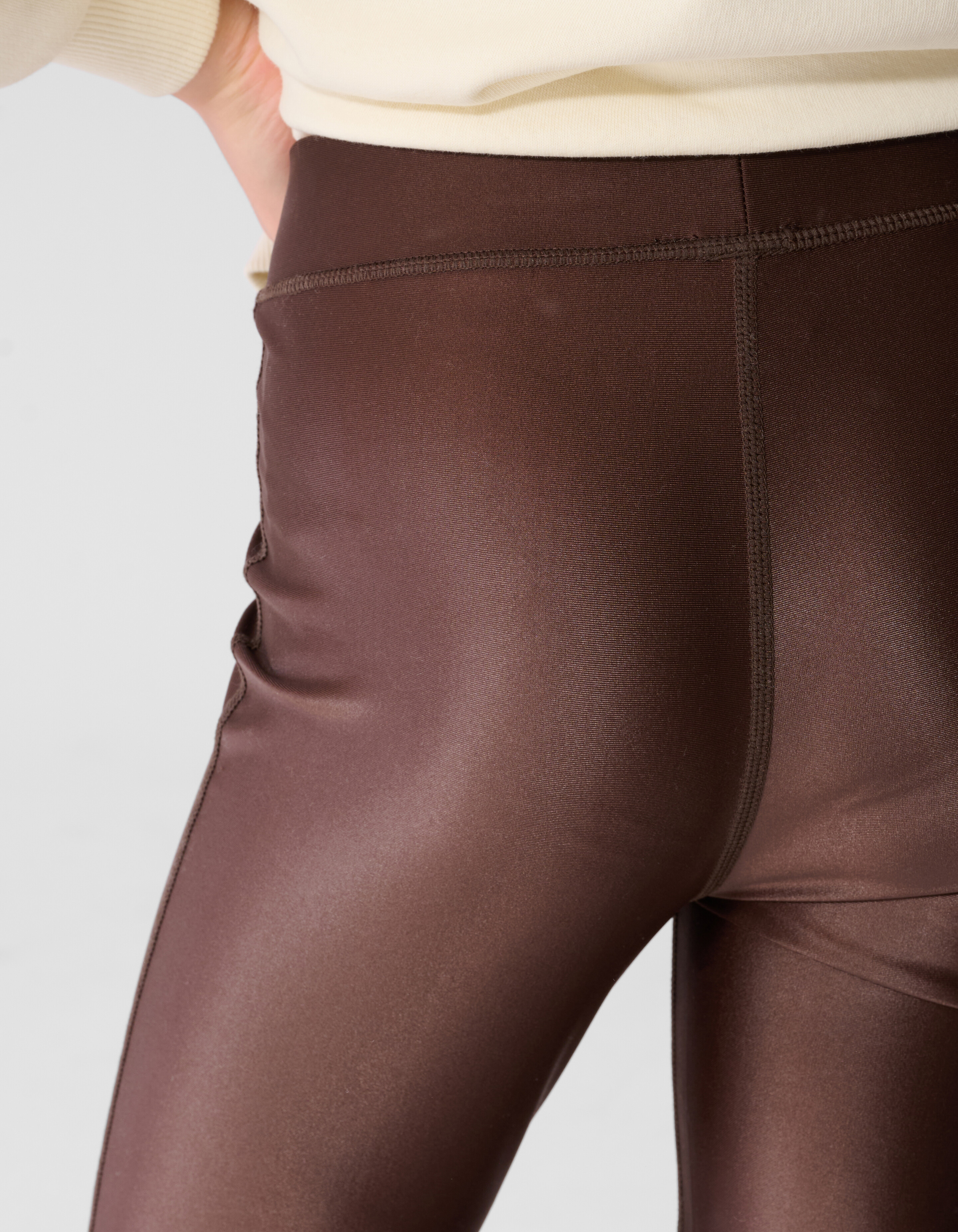 Shiny Legging Donkerbruin SHOEBY GIRLS