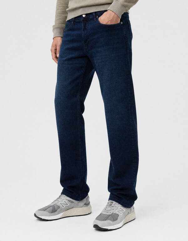 Comfort Straight Fit Jeans Blauw/Bruin L34 SHOEBY MEN