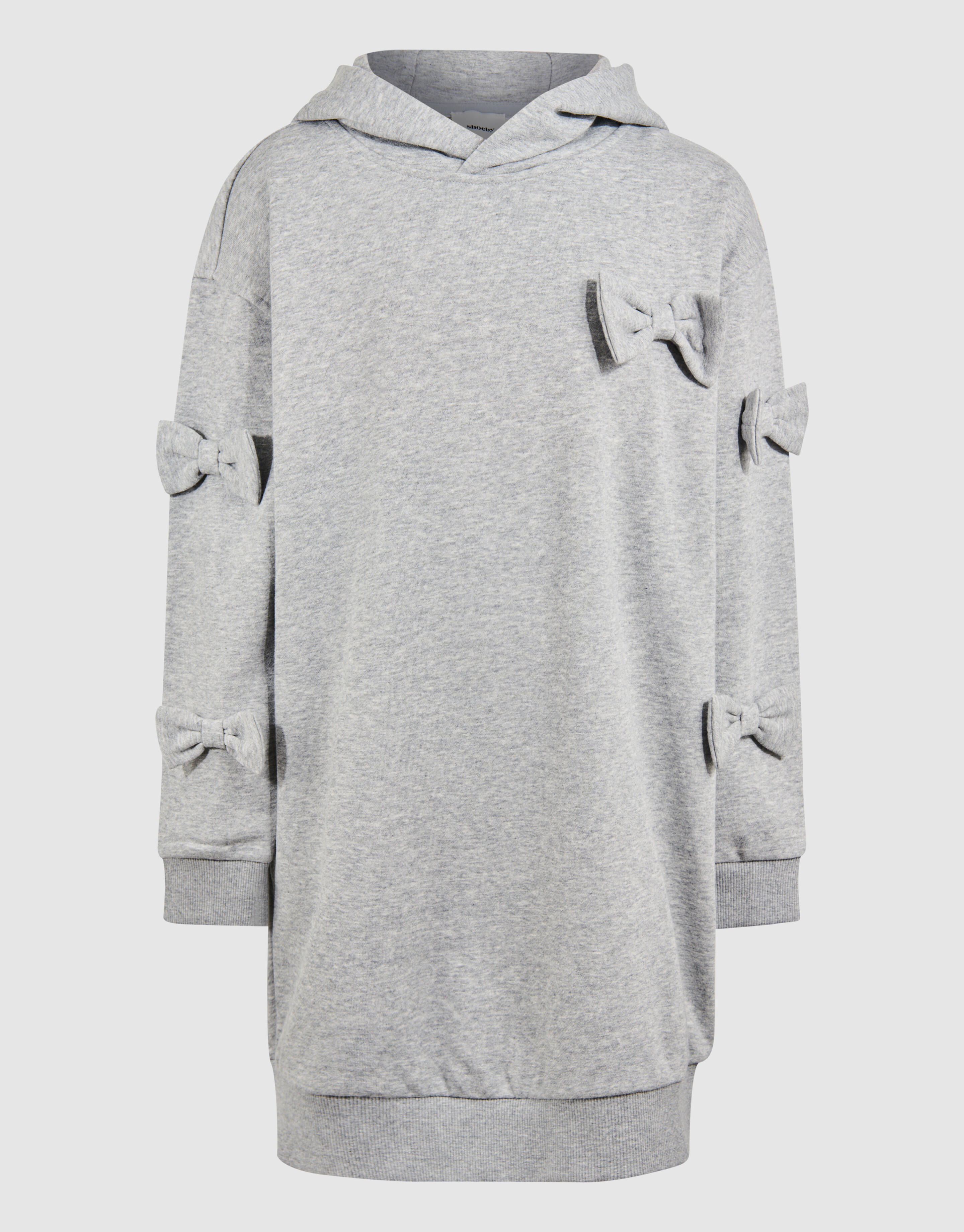 Strik Hoodie Jurk Lichtgrijs SHOEBY GIRLS