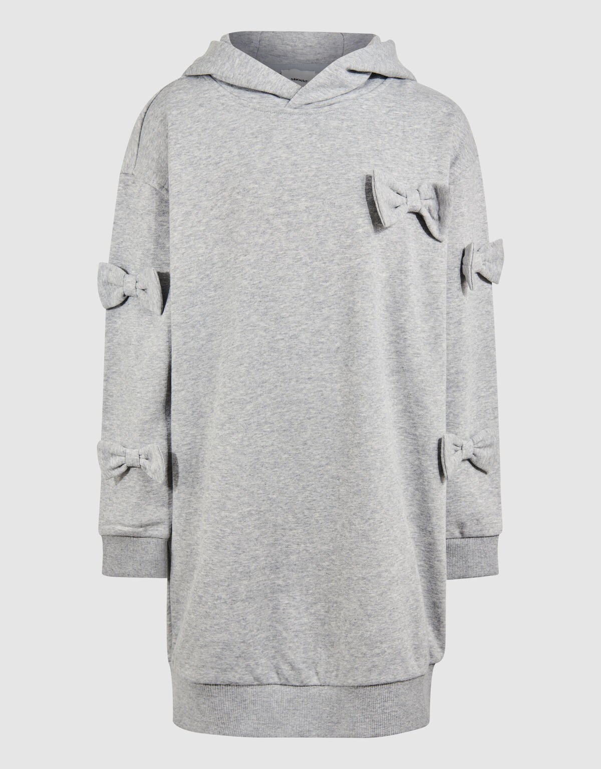 Strik Hoodie Jurk Lichtgrijs SHOEBY GIRLS