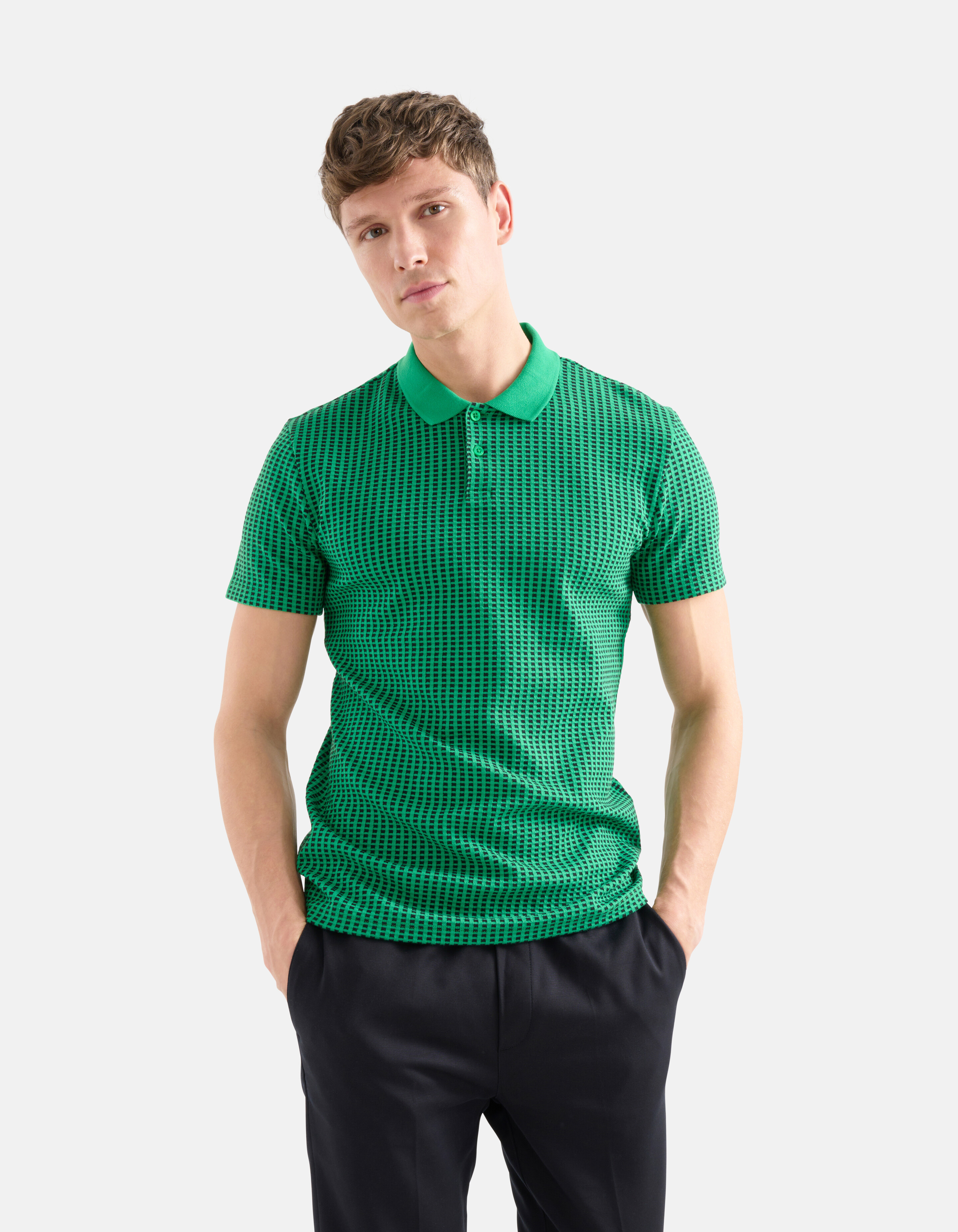 Rectangle Polo Groen SHOEBY MEN