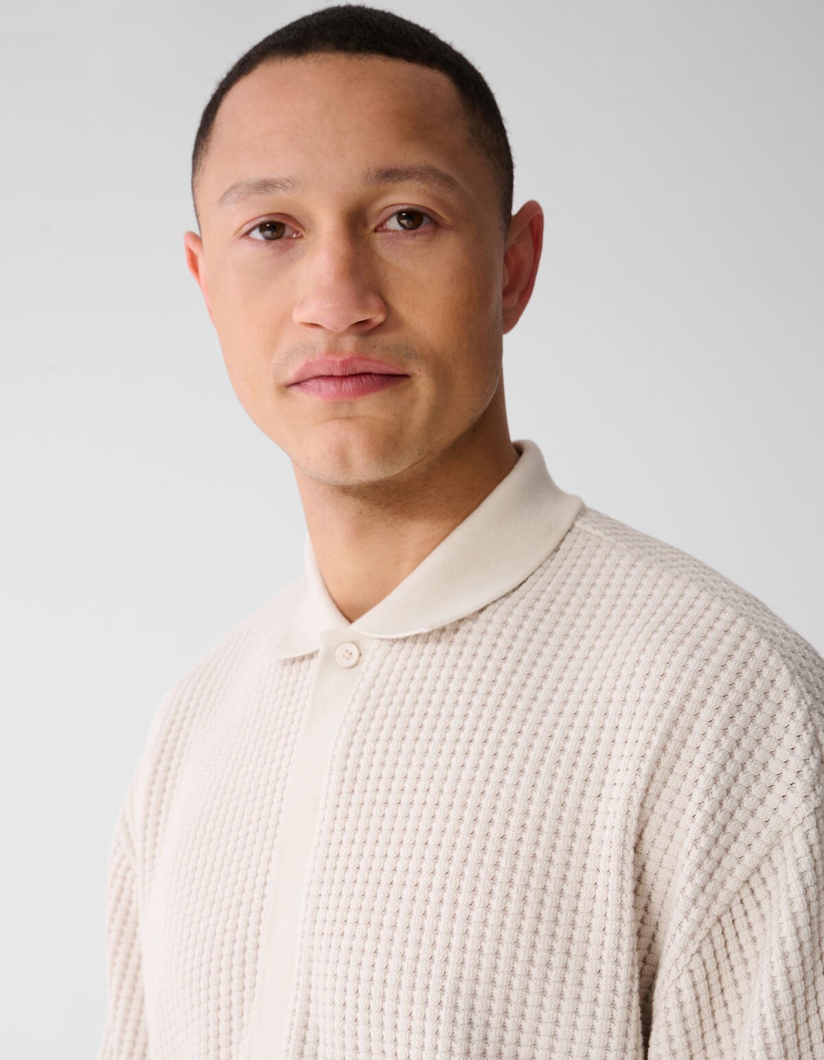 Heavy Waffle Polo Zand SHOEBY MEN