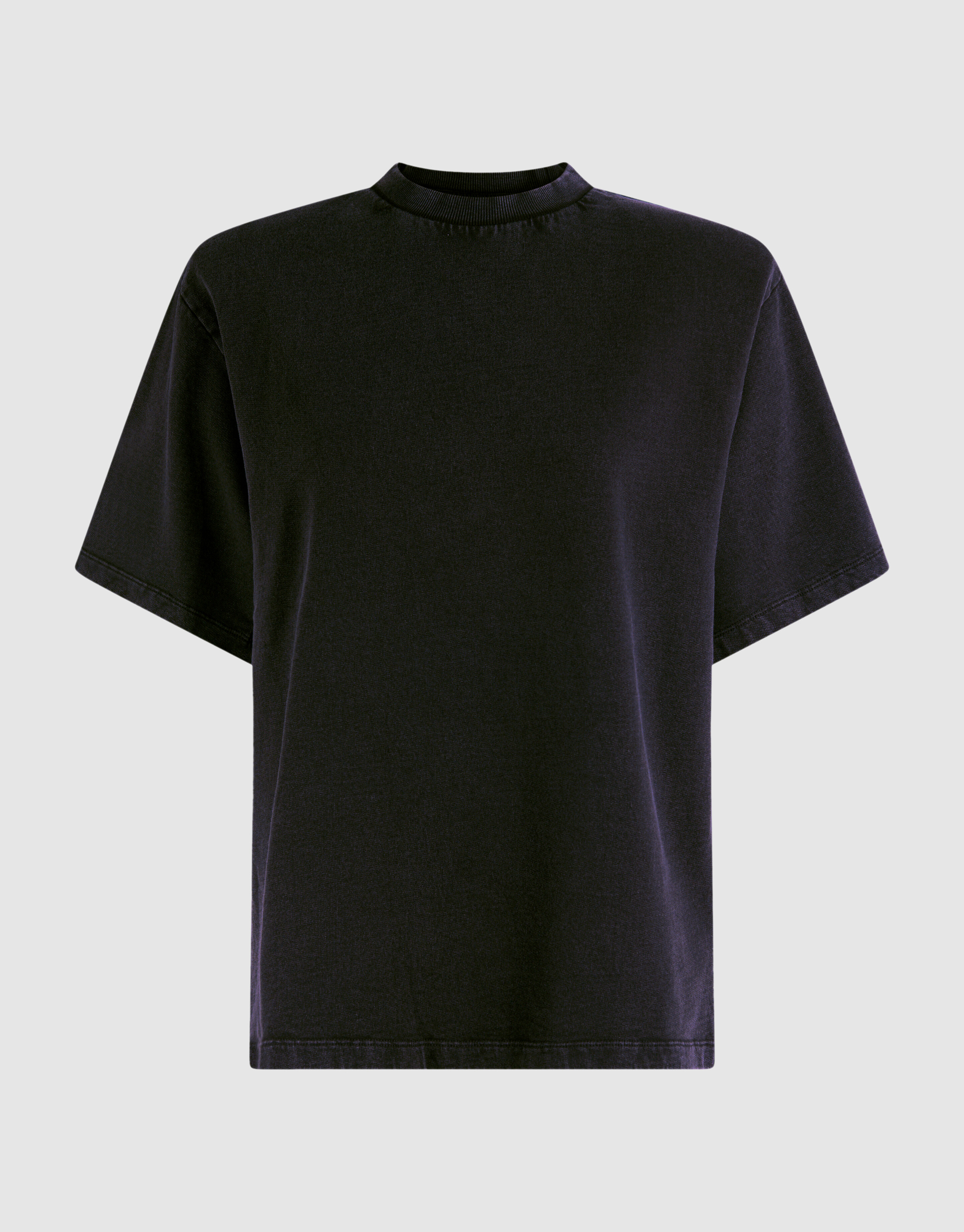 Padded Washed Sweat T-shirt Donkergrijs SHOEBY WOMEN