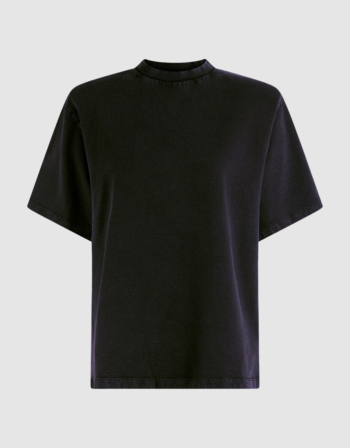 Padded Washed Sweat T-shirt Donkergrijs SHOEBY WOMEN