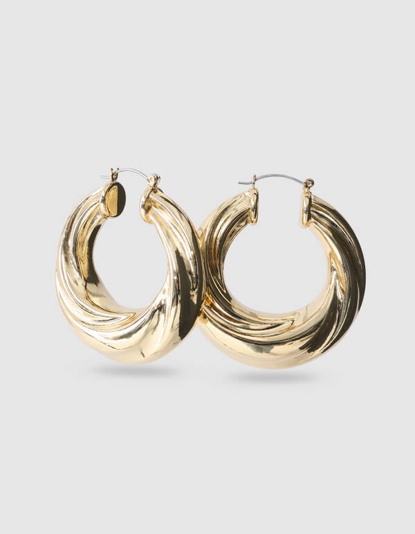 Twisted Hoop Oorbellen Goud SHOEBY ACCESSOIRES