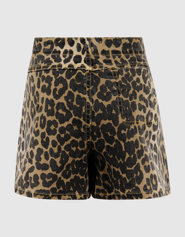 Leopard Wrap Skort Bruin SHOEBY GIRLS