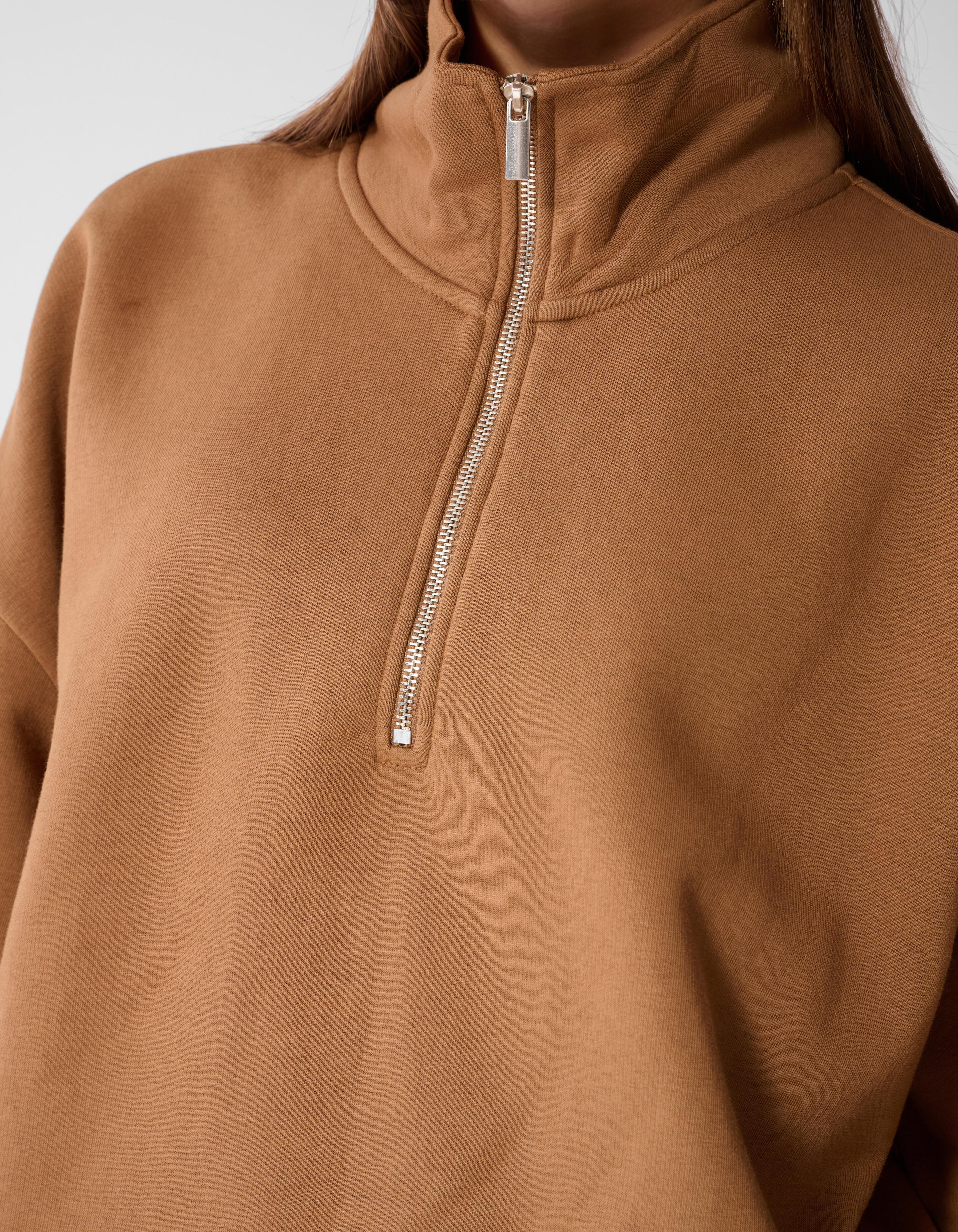 Oversized Zipper Sweater Bruin SHOEBY WOMEN