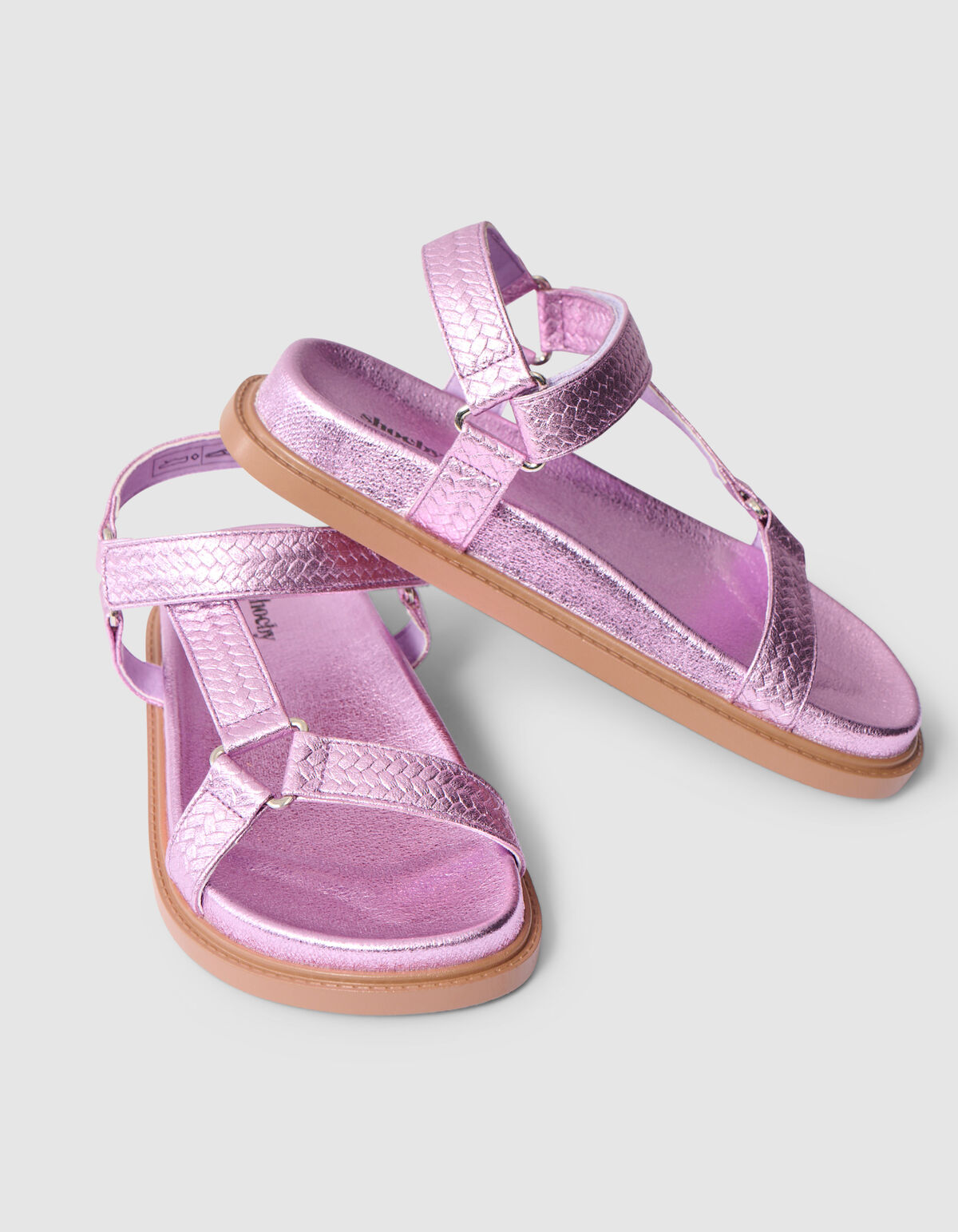 Metallic Sandalen Lichtroze SHOEBY SHOES