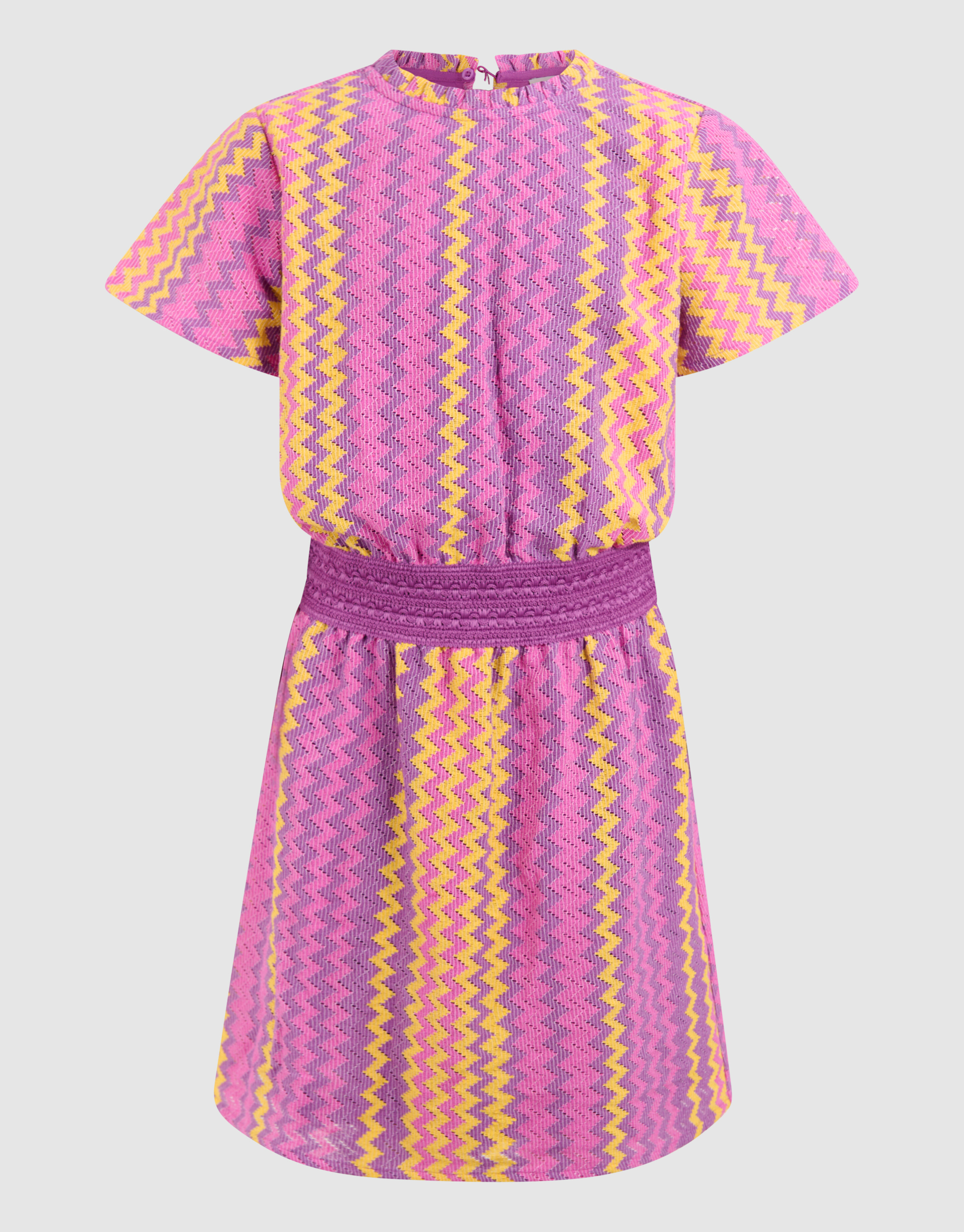 Zigzag crochet Jurk Roze SHOEBY GIRLS