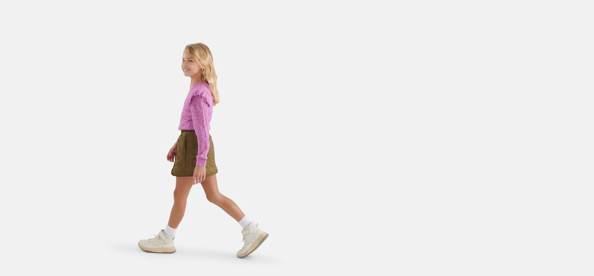 Gewatteerde Rok Donkergroen SHOEBY GIRLS