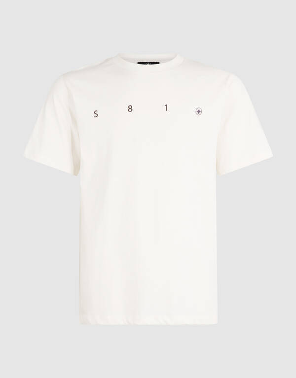 Minimal Artwork T-shirt Gebroken Wit SHOEBY MEN