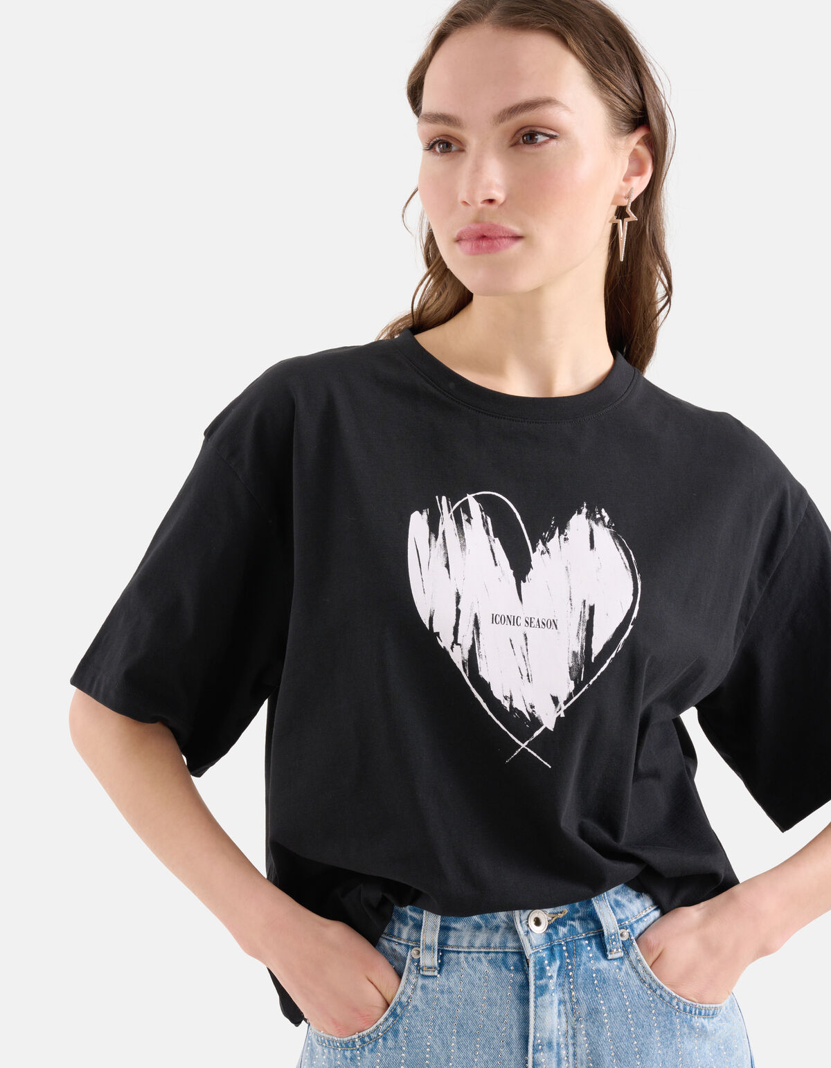 Artwork T-shirt Zwart SHOEBY WOMEN