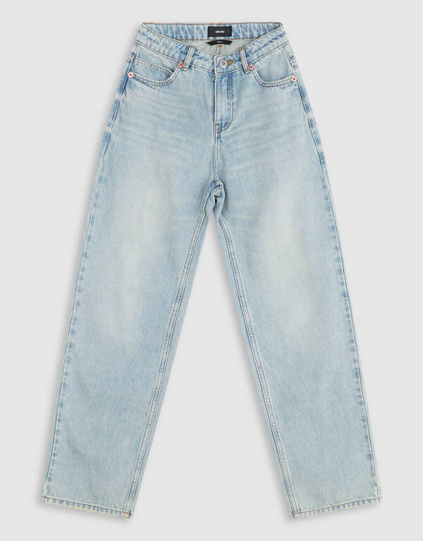 Baggy Fit Jeans Dirty Washed Lichtblauw SHOEBY BOYS