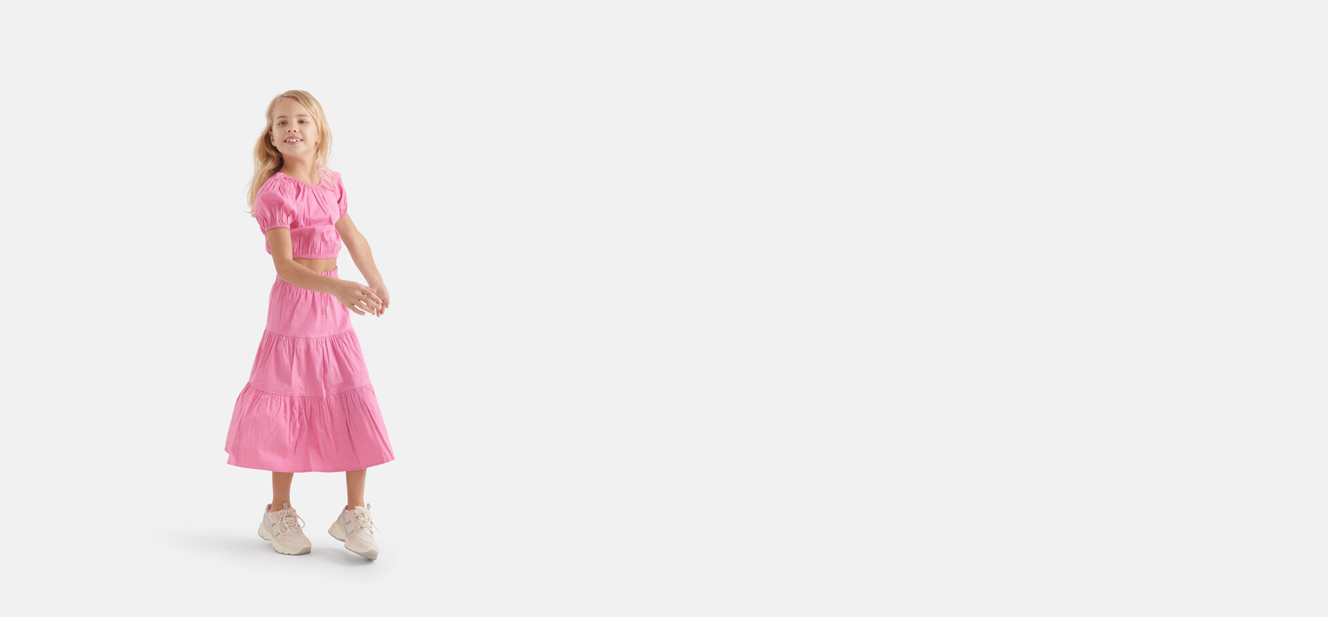 Poplin Maxi Rok Roze SHOEBY GIRLS