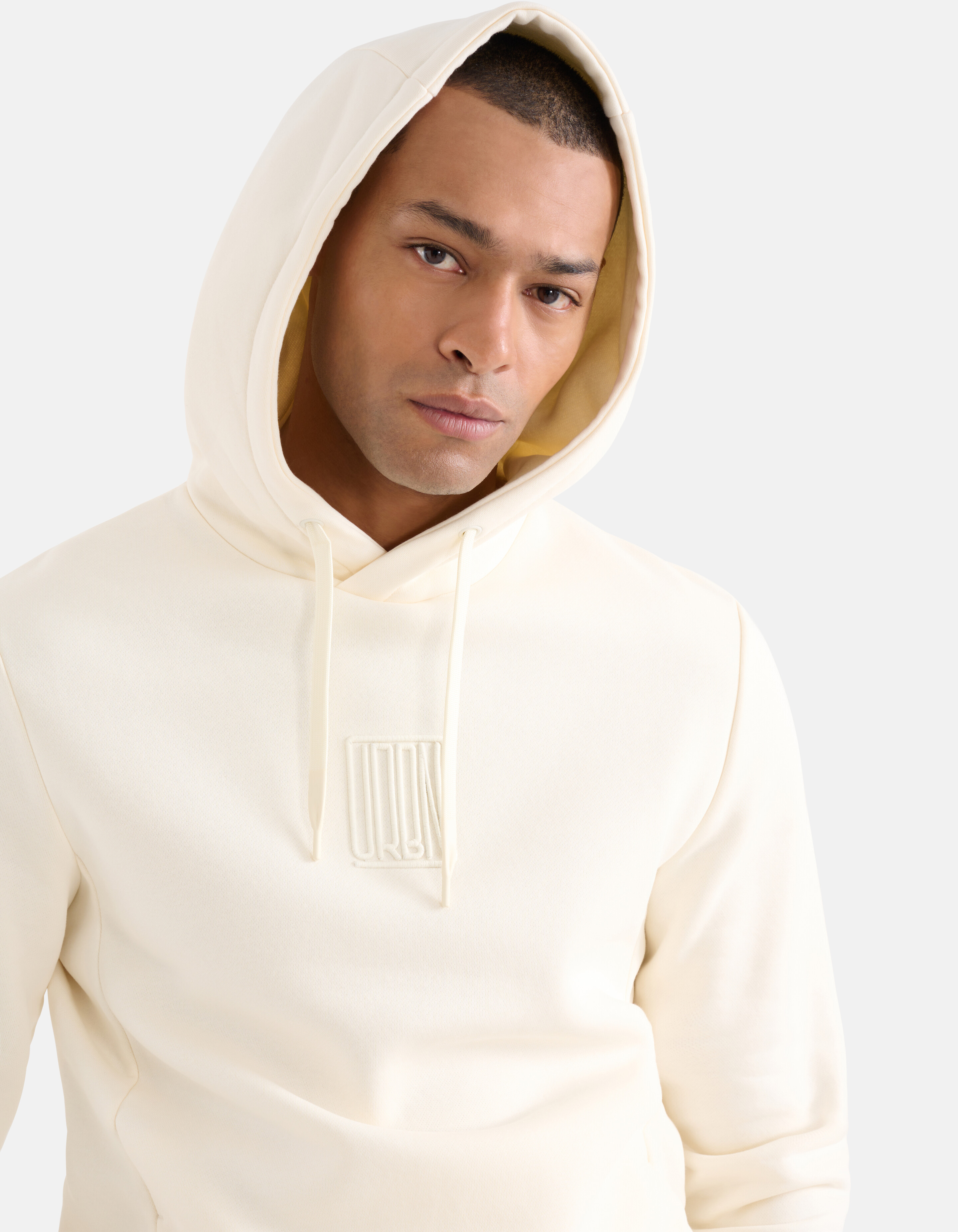 Embroidery Hoodie Gebroken Wit SHOEBY MEN